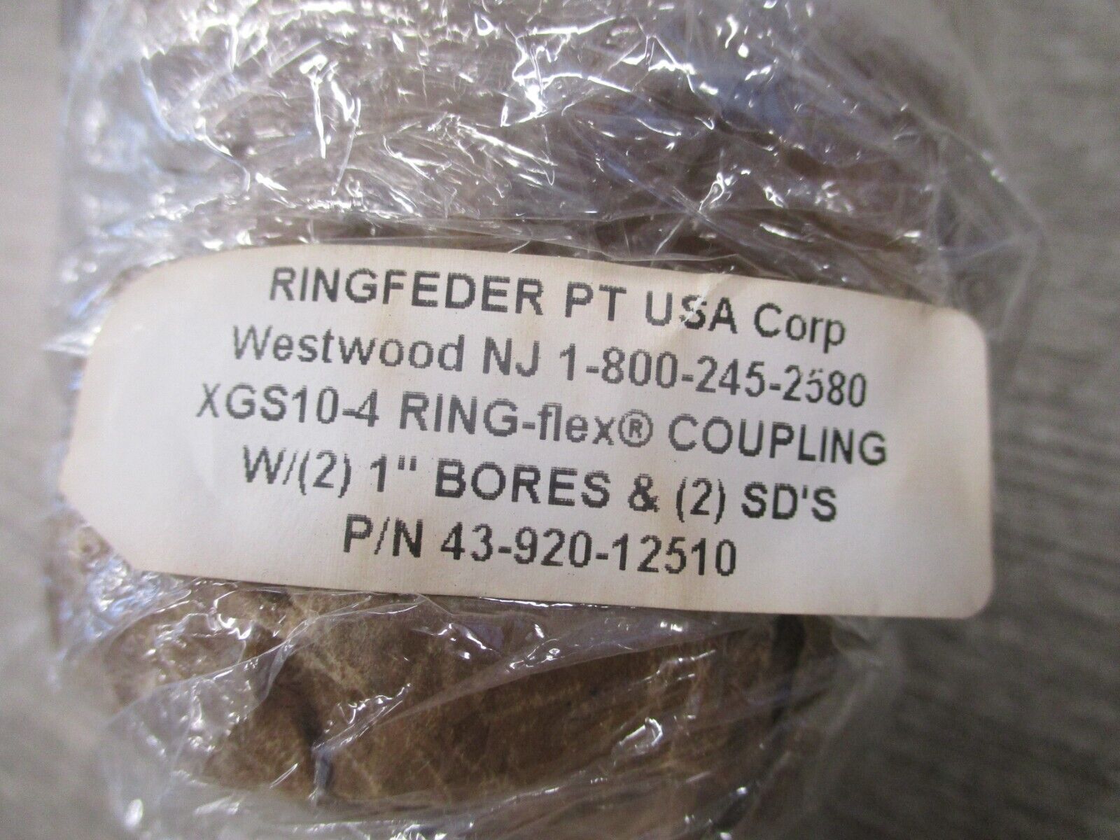 Ringfeder XGS10-4 RING-flex Coupling 43-920-12510 New Surplus