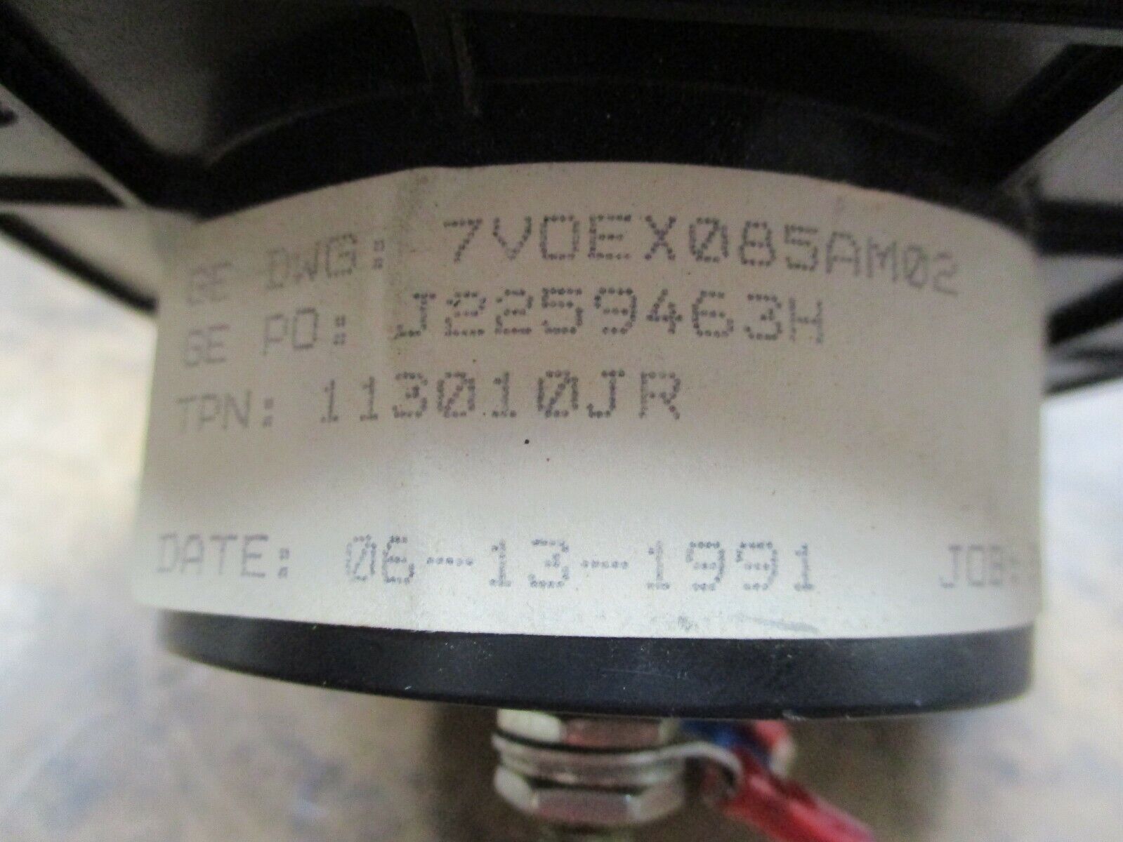 GE Voltmeter 7VOEX085AM02 Range: 0-600V Used