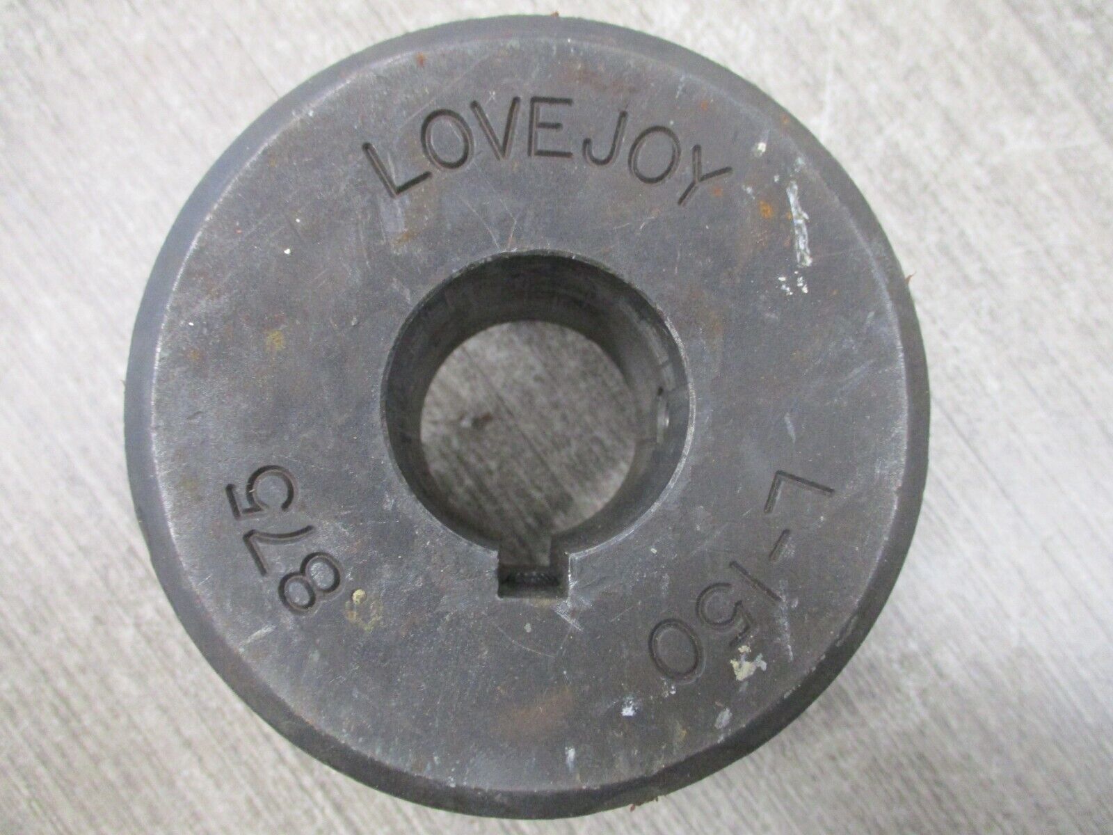 Lovejoy Jaw Coupling Hub L-150 875 Bore: 1 1/2" Used