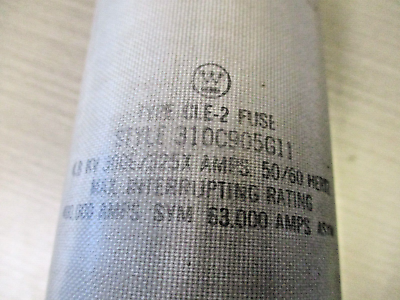 Westinghouse Type CLE-2 fuse 310C905G11 used.