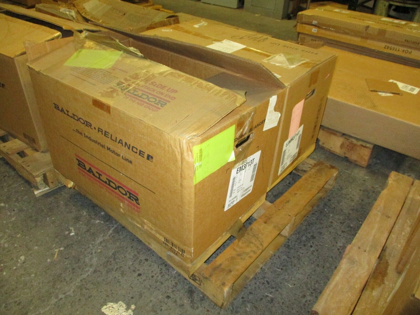 Baldor Motor EM3713T 15HP 3600RPM 208-230/460V 36.8-34/17A 60Hz 3Ph New Surplus