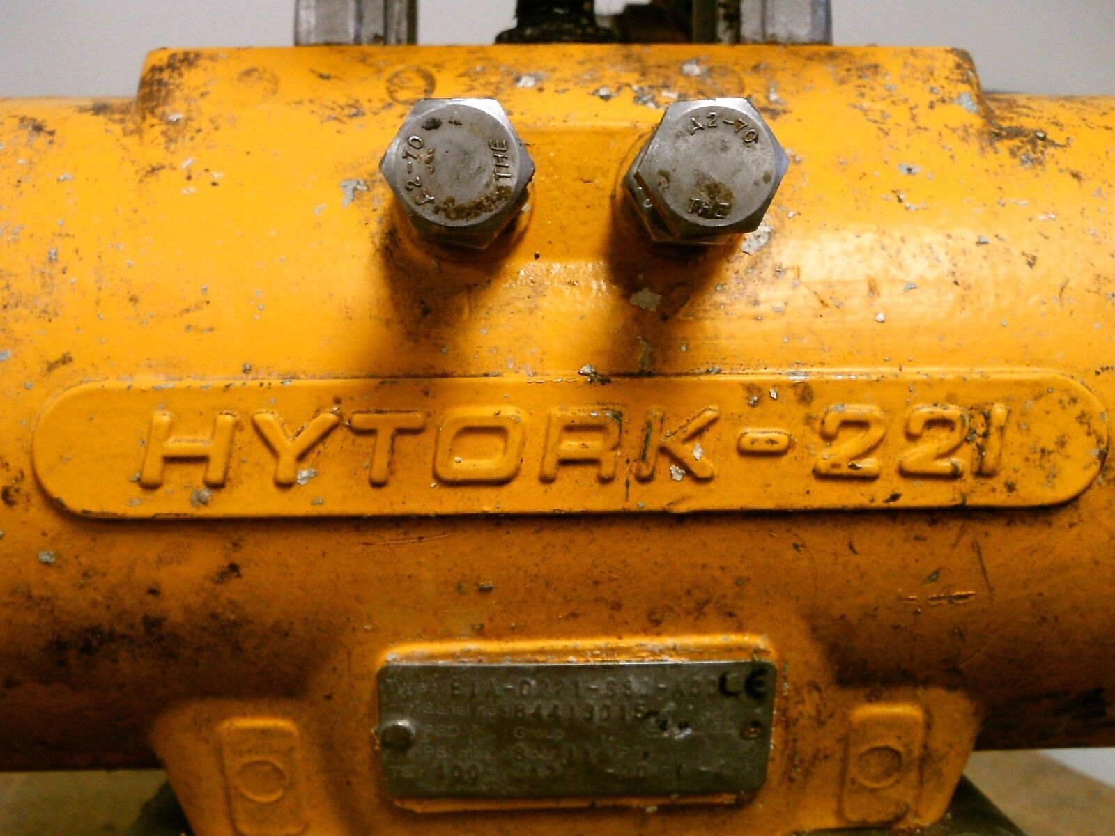 Hytork 221 Actuator w/ Accutrak Dual Display Monitor EIA-0221-S80-A00 116PSI Max