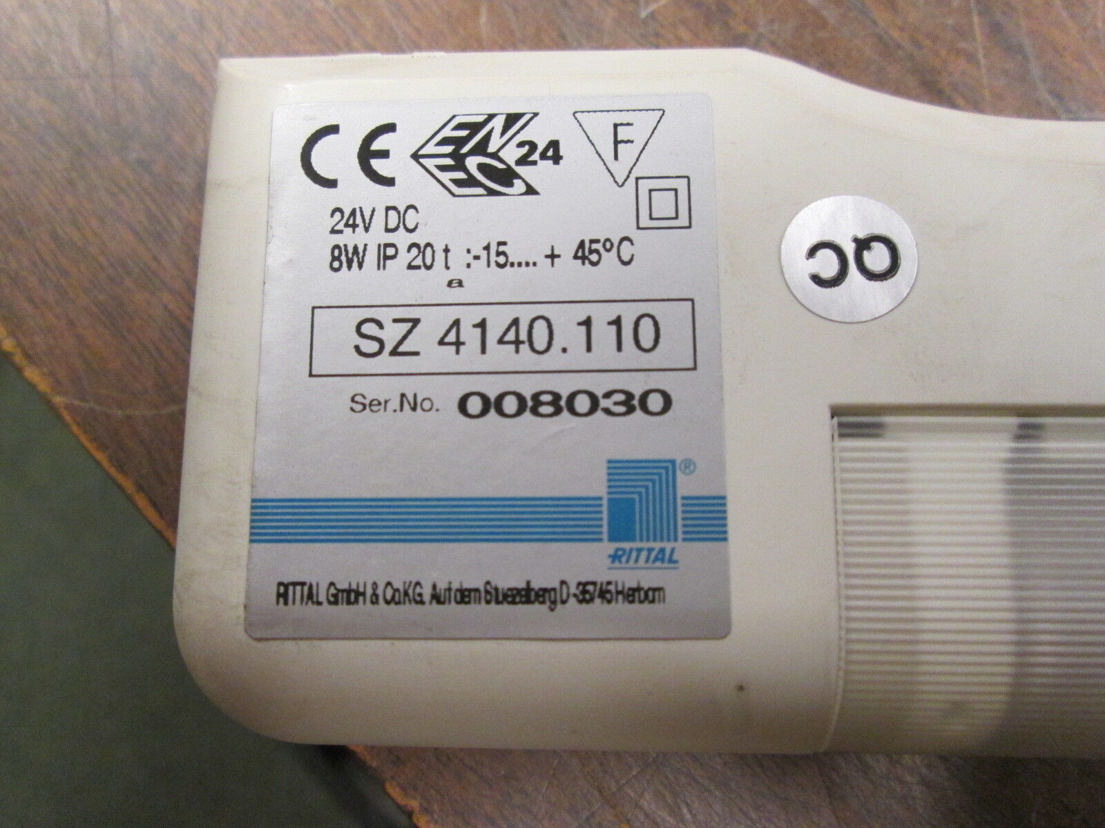 Rittal Compact Light SZ 4140.110 24VDC 8W Used