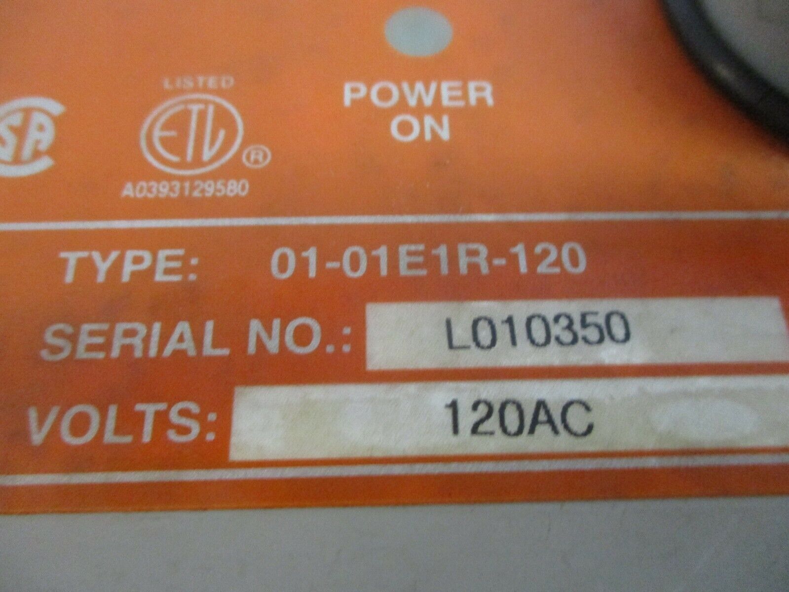 Acme Carbon Monoxide Detection & Control Unit 01-01E1R-120 120V 50-60Hz 1Ph 10VA