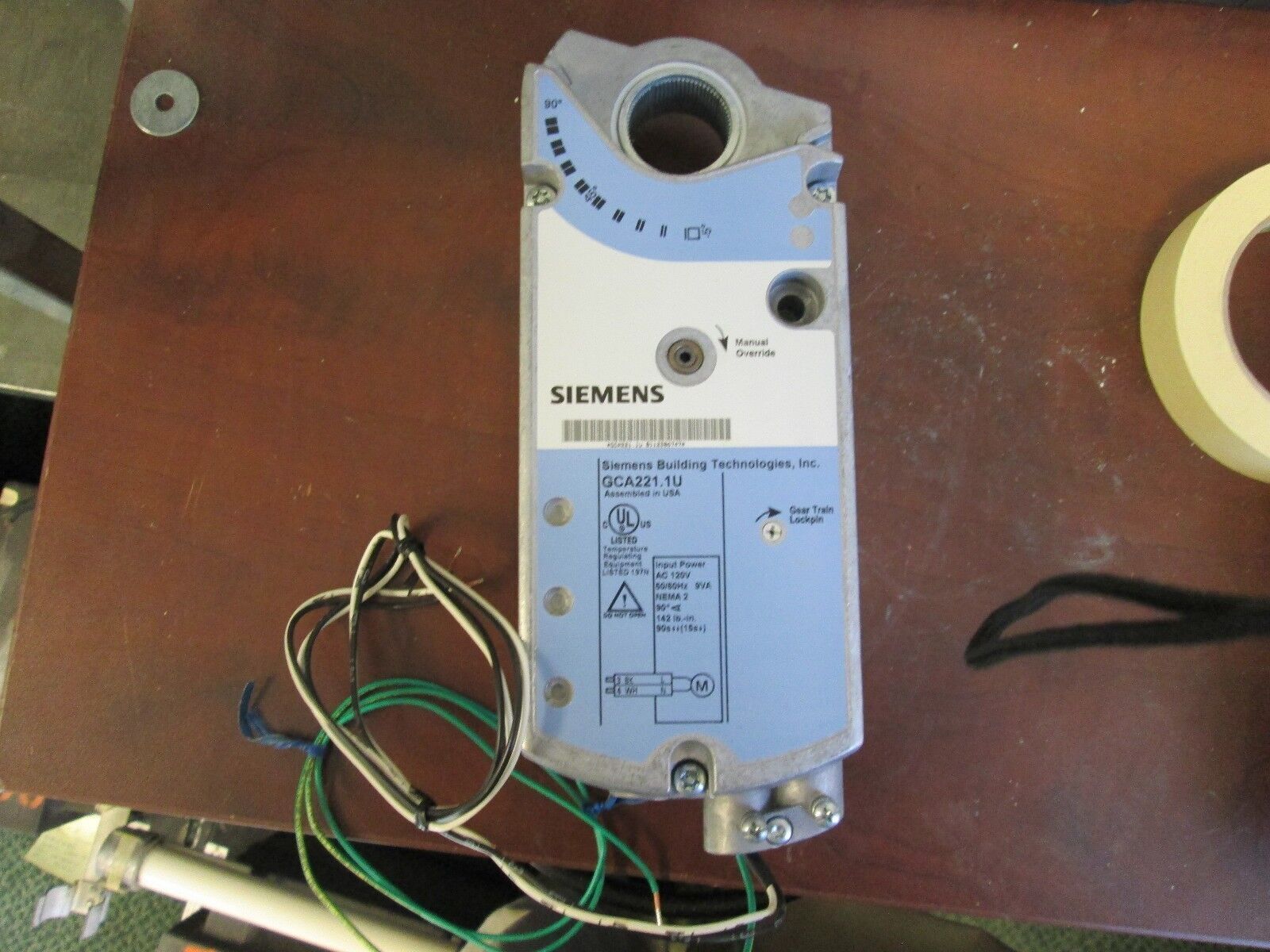 Siemens OpenAir Actuator GCA221.1U 120V 142in/lb 2P New Surplus