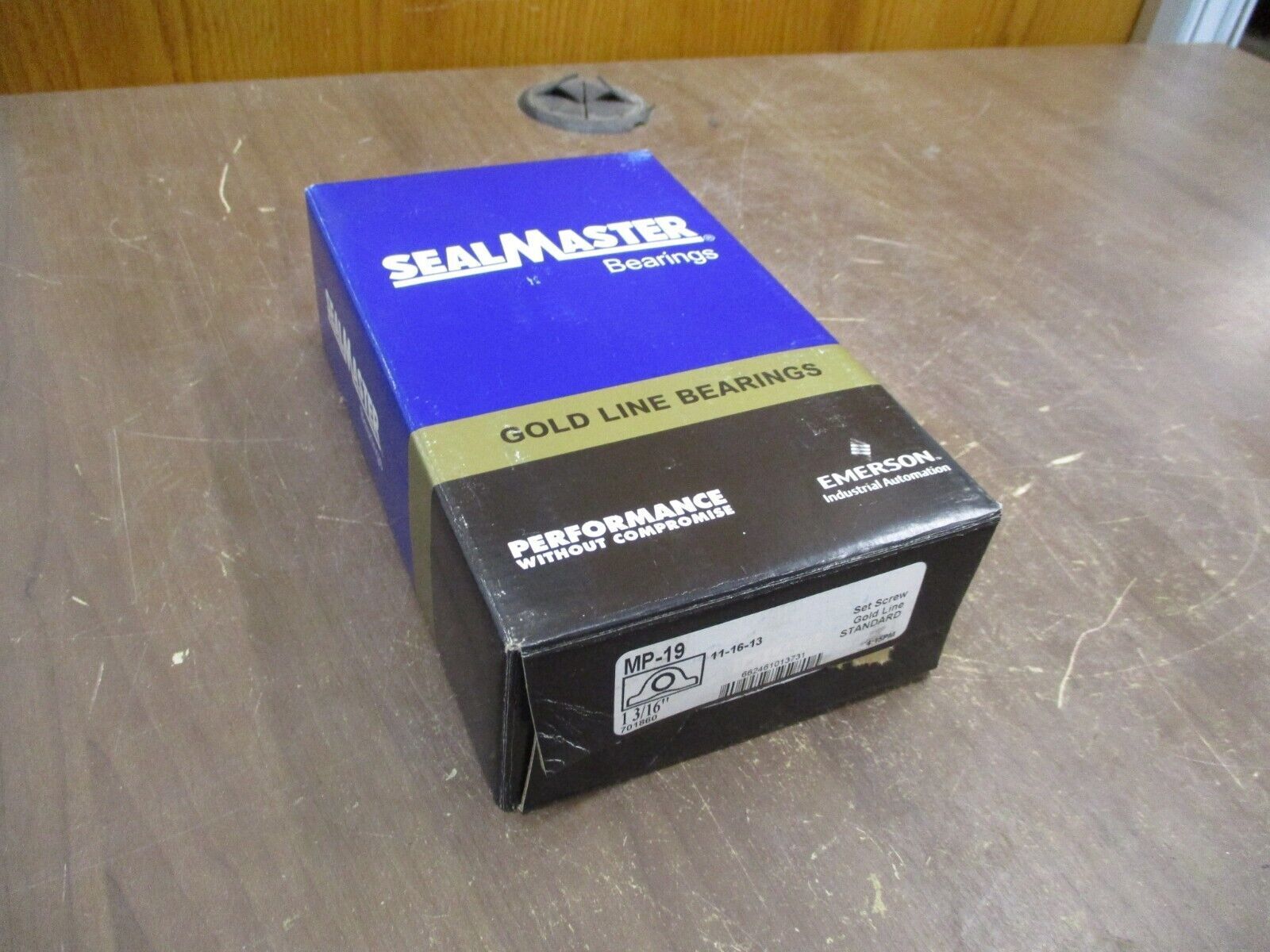 Seal Master Gold Line Pillow Block Bearing MP-19 1 3/16" New Surplus