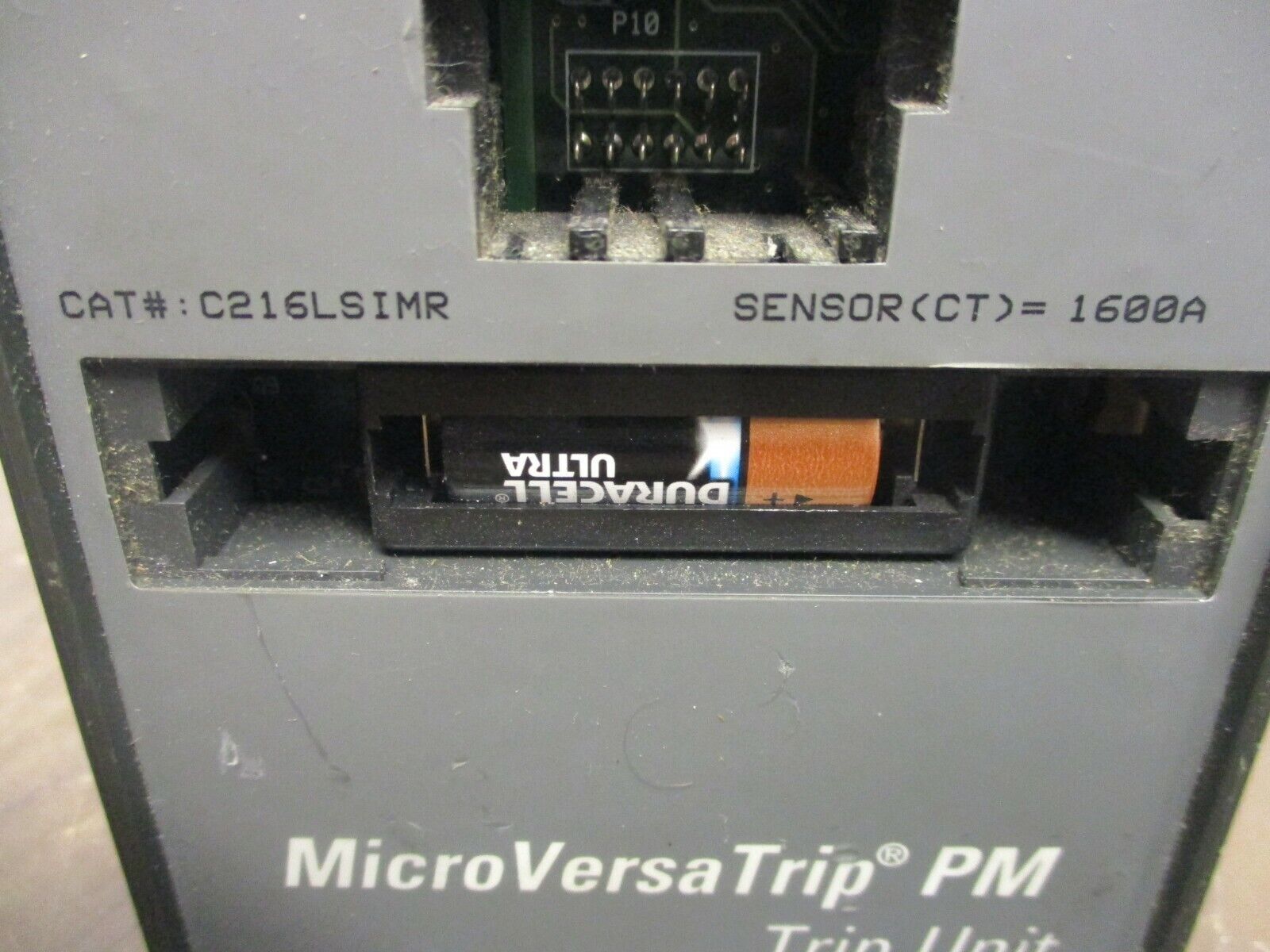 GE MicroVersaTrip PM Trip Unit C216LSIMR Sensor:1600A Used Missing Battery Cover