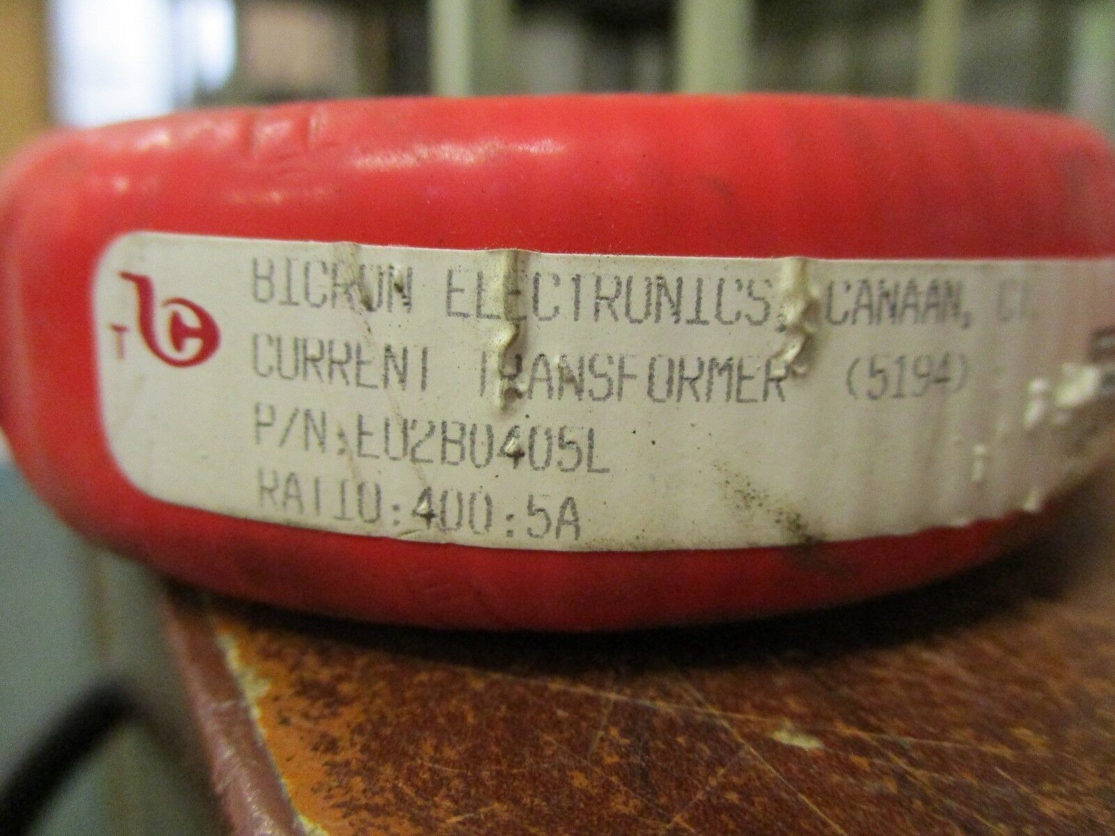 Bicron Current Transformer EU2B0405L Ratio 400:SA Used
