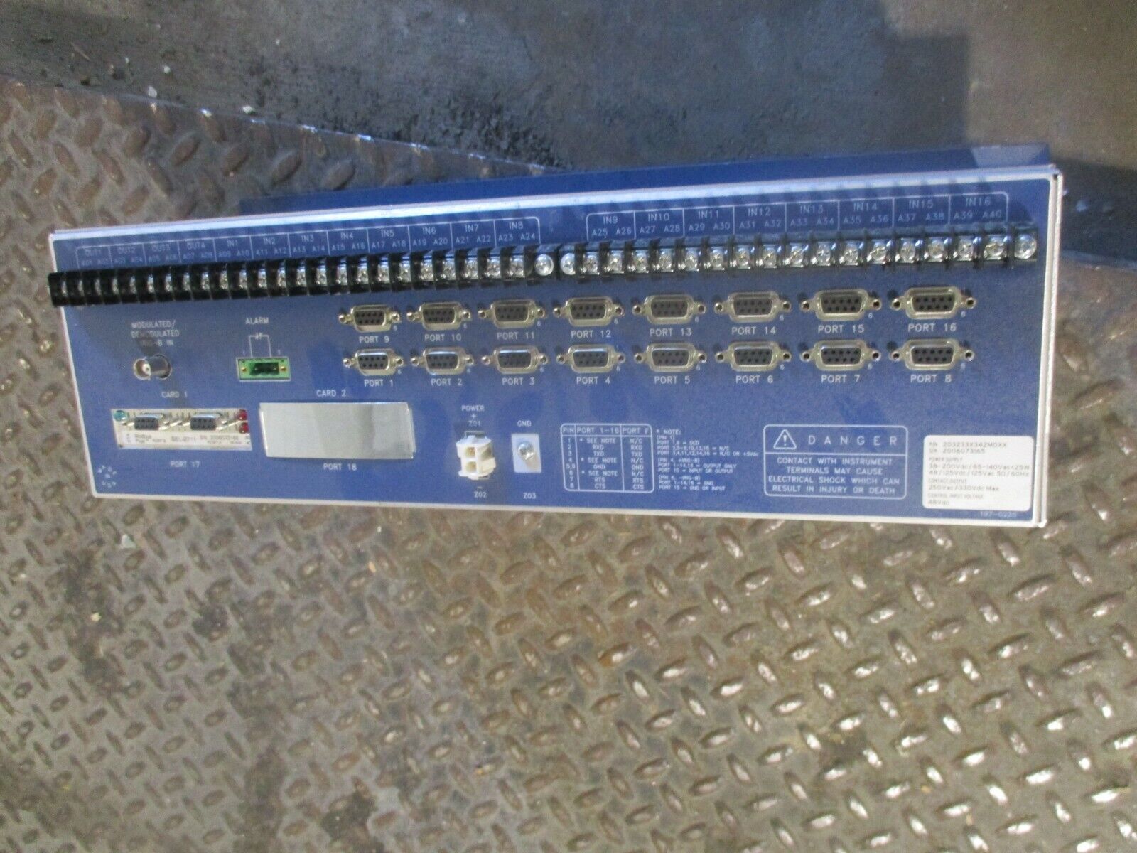 SEL Model SEL-2032 Communications Processor 203233X342M0XX Used