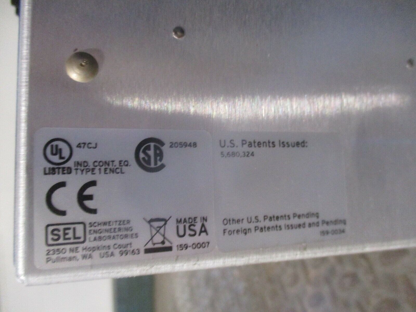 SEL Model SEL-2032 Communications Processor 203233X342M0XX Used