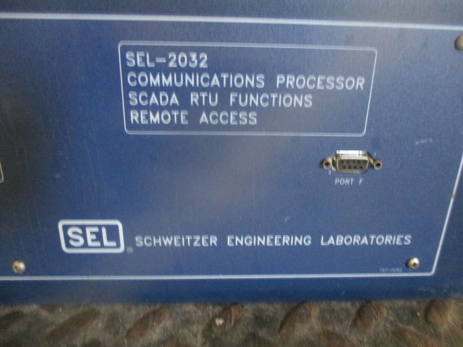 SEL Model SEL-2032 Communications Processor 203233X342M0XX Used