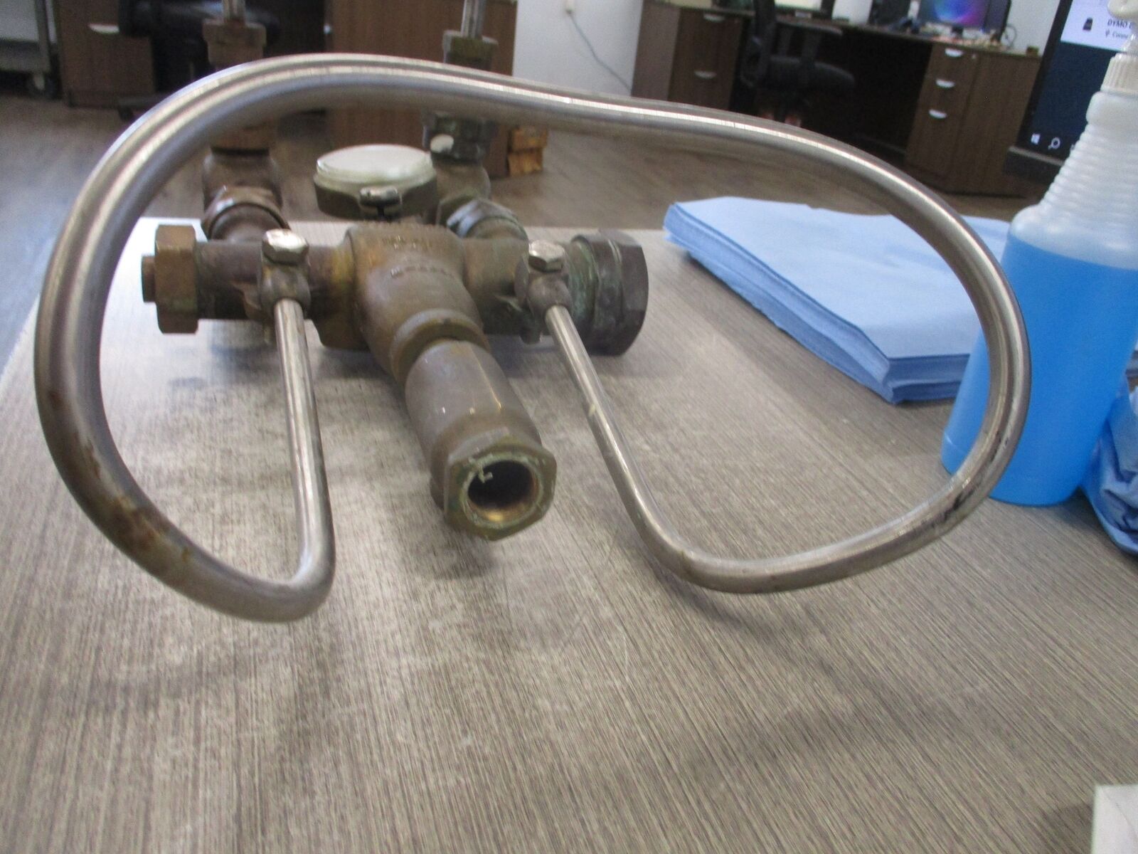 Strahman Steam & Cold Water Mixing Unit M-5000 150PSI Used