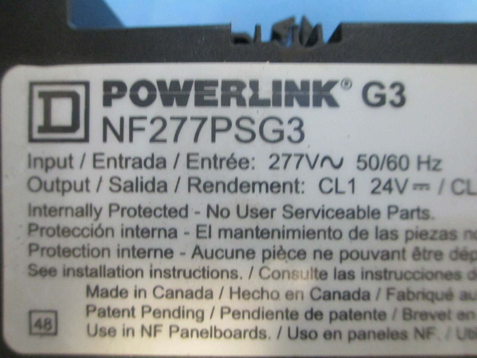 Square D Powerlink G3 Power Supply NF277PSG3 Used