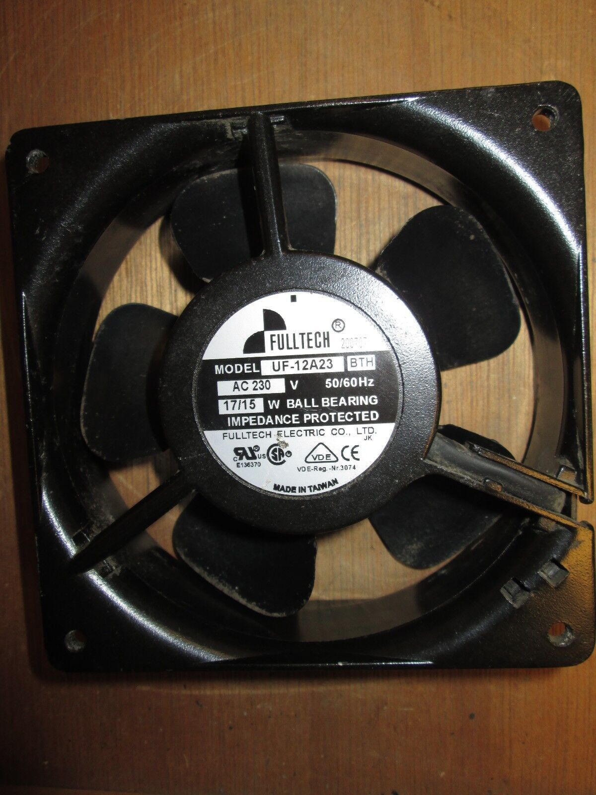 Fulltech Fan UF-12A23 230VAC 17/15W Used