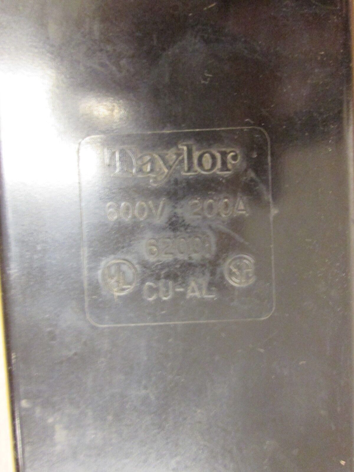 Taylor Fuse Holder 62001 200A 600V 1P Used