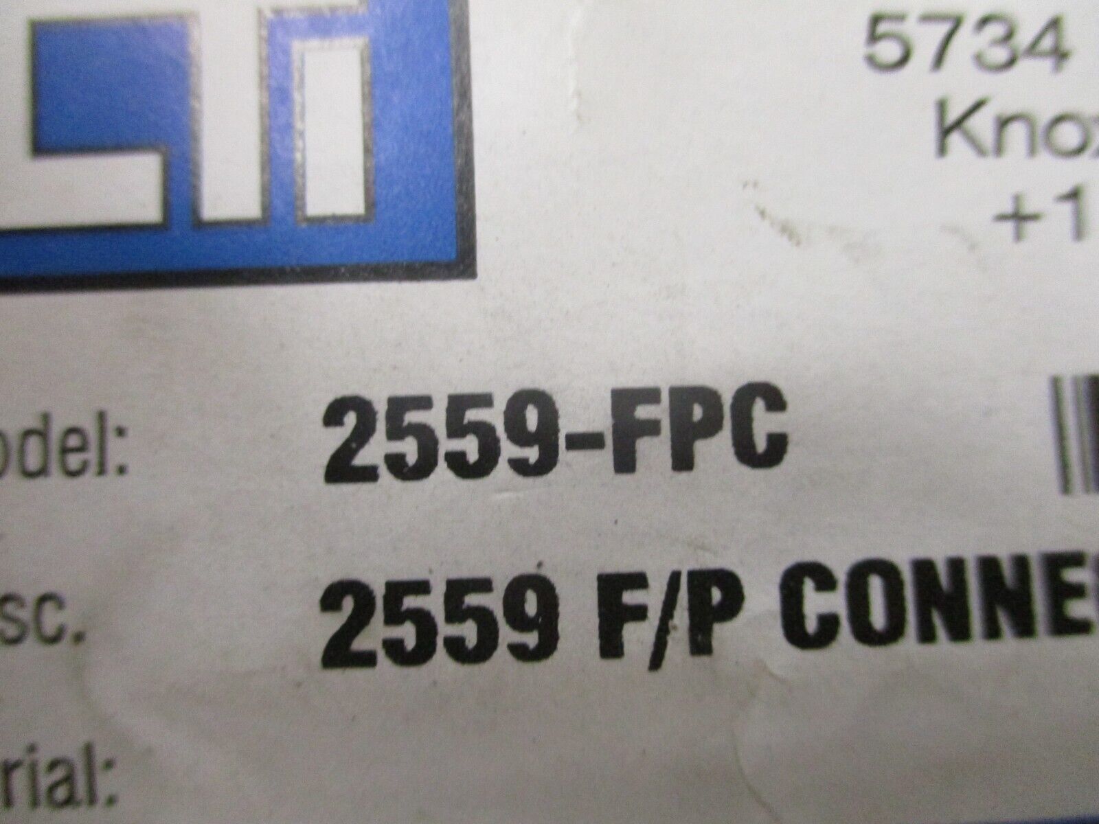 CTI 2559 F/P Connector 2559-FPC New Surplus