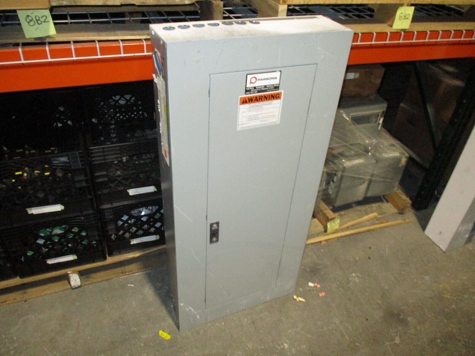 GE Main Lug Breaker Panel AQF3421MB 125A Max 240/120V 3Ph 3W 42-Slot Used