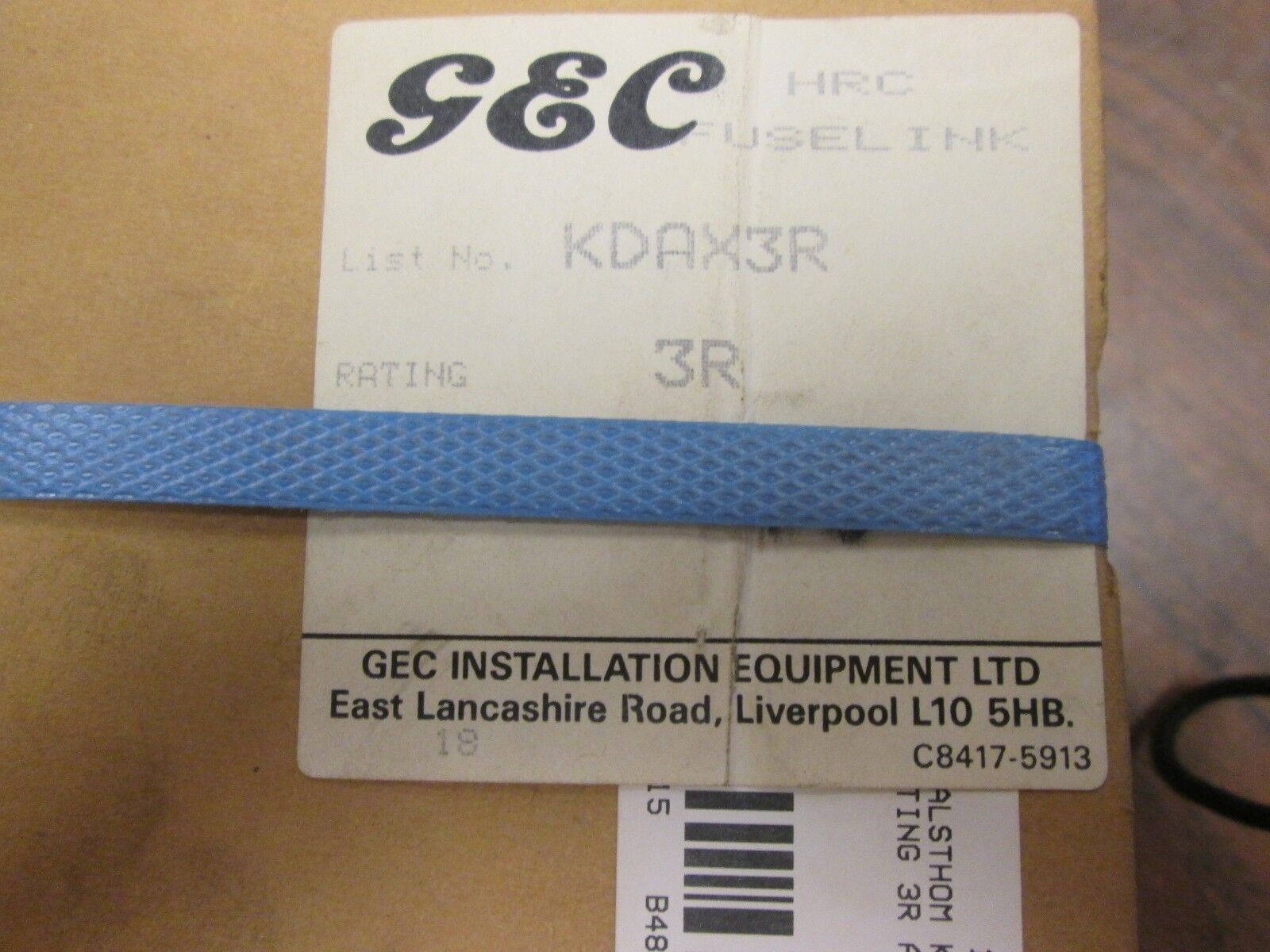GEC HRC Fuse KDAX3R 5.5KV 3R New Surplus