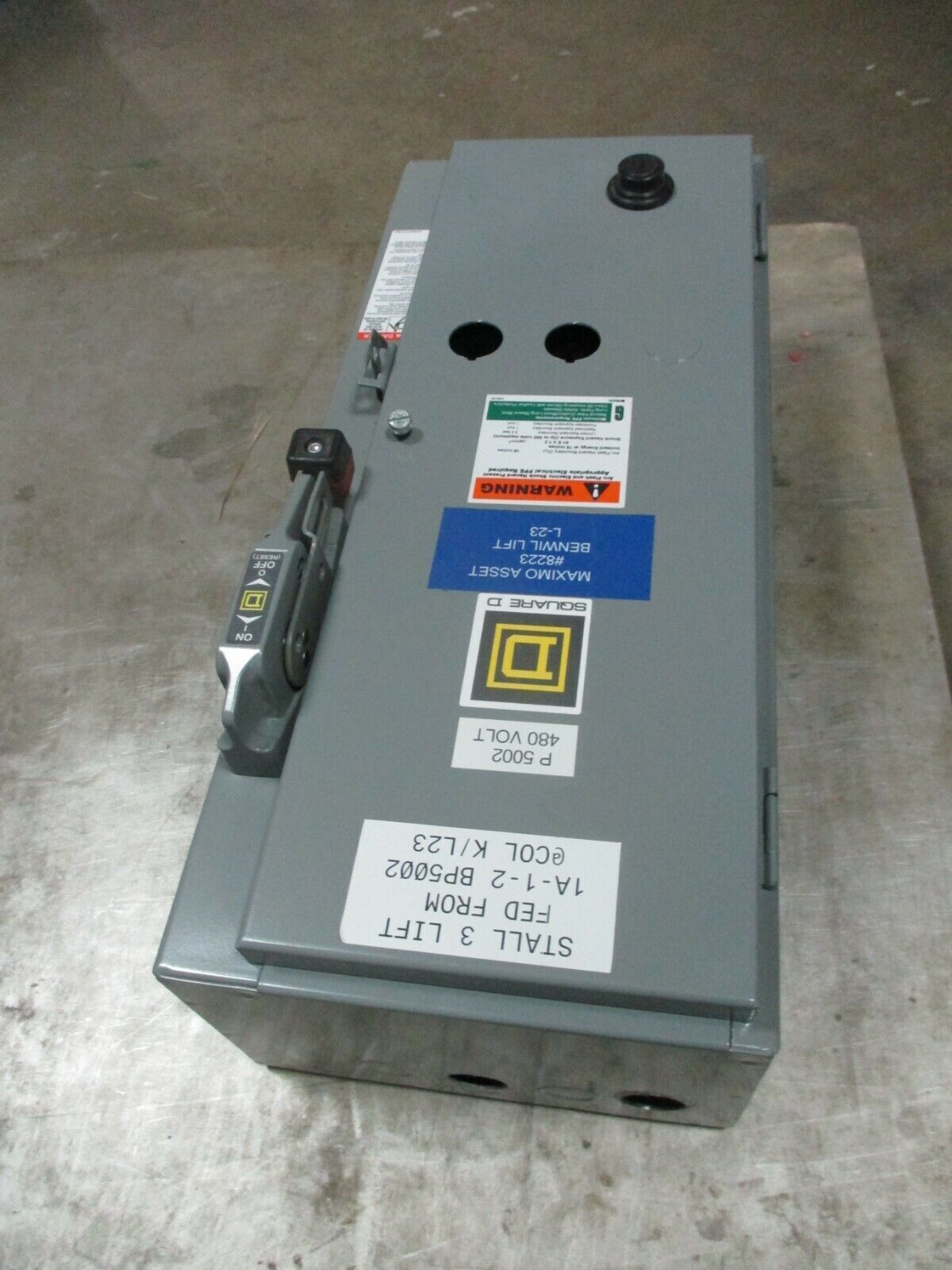Square D Non-Fusible Size 0 Combination 8538SBG11V81CFF4P51T Ser. K Used