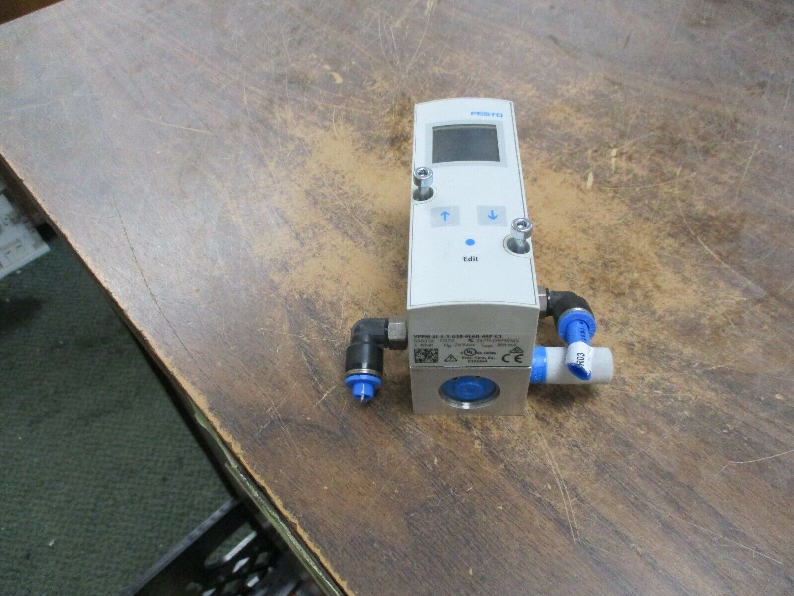Festo Proprtional Pressure Regulator VPPM-6L-L-1-G18-0L6H-A4P-C1 24V 300mA 8 Bar
