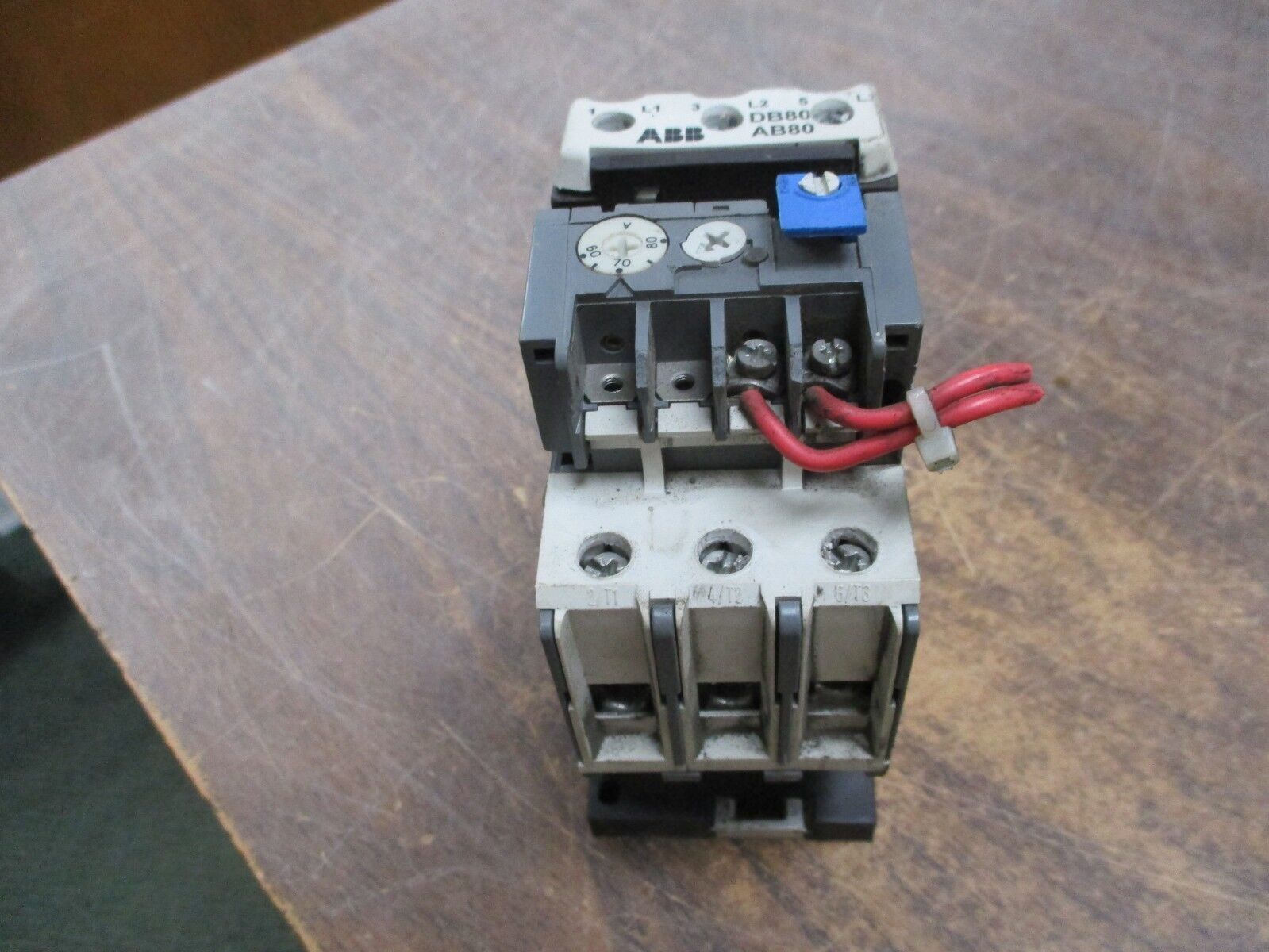 ABB Solid State Overload w/ Din Rail Adapter TA75 DU Trip: 60-80A Used