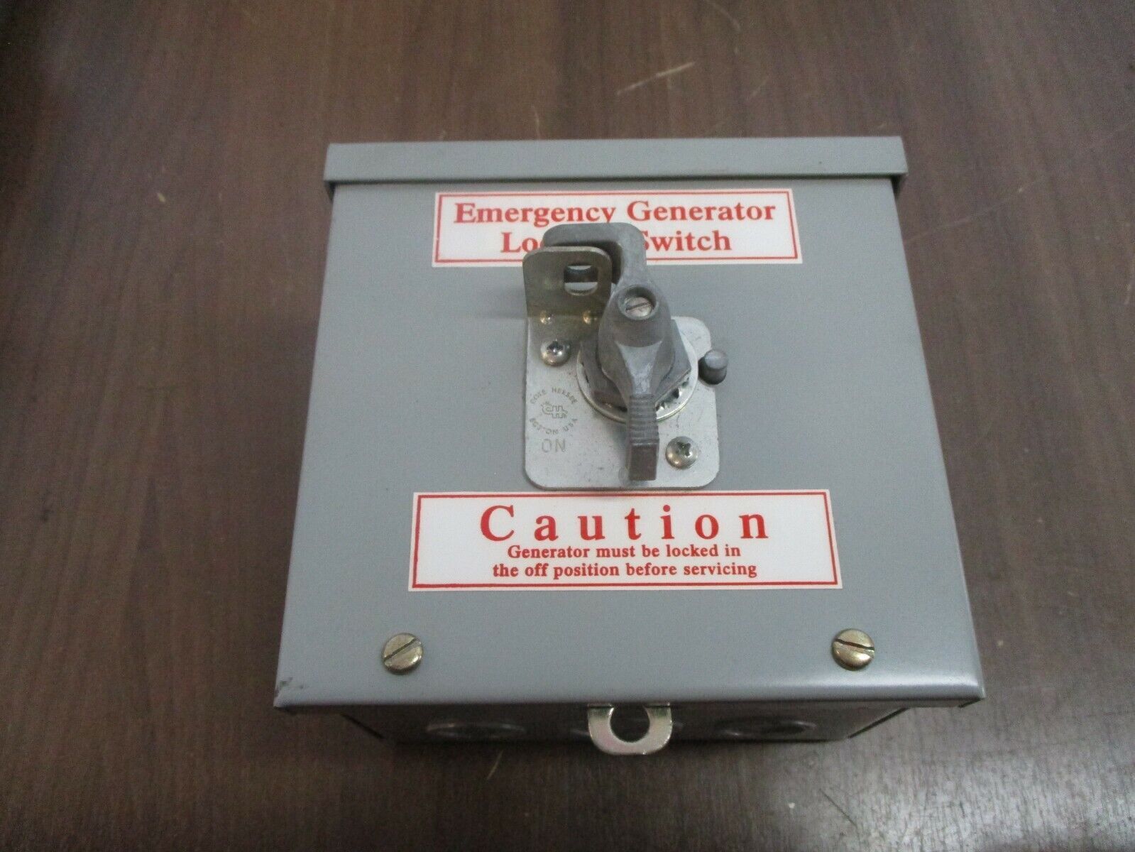 Misc. Brand Emergency Generator Lockout Switch Type 3R Enclosure Used