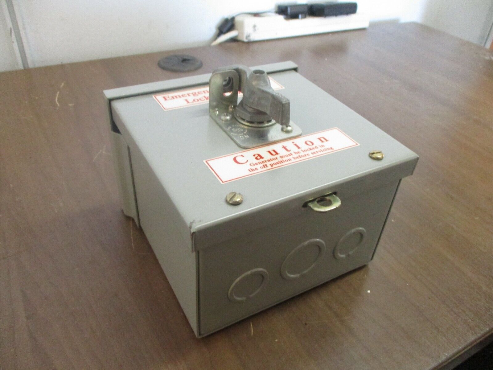 Misc. Brand Emergency Generator Lockout Switch Type 3R Enclosure Used