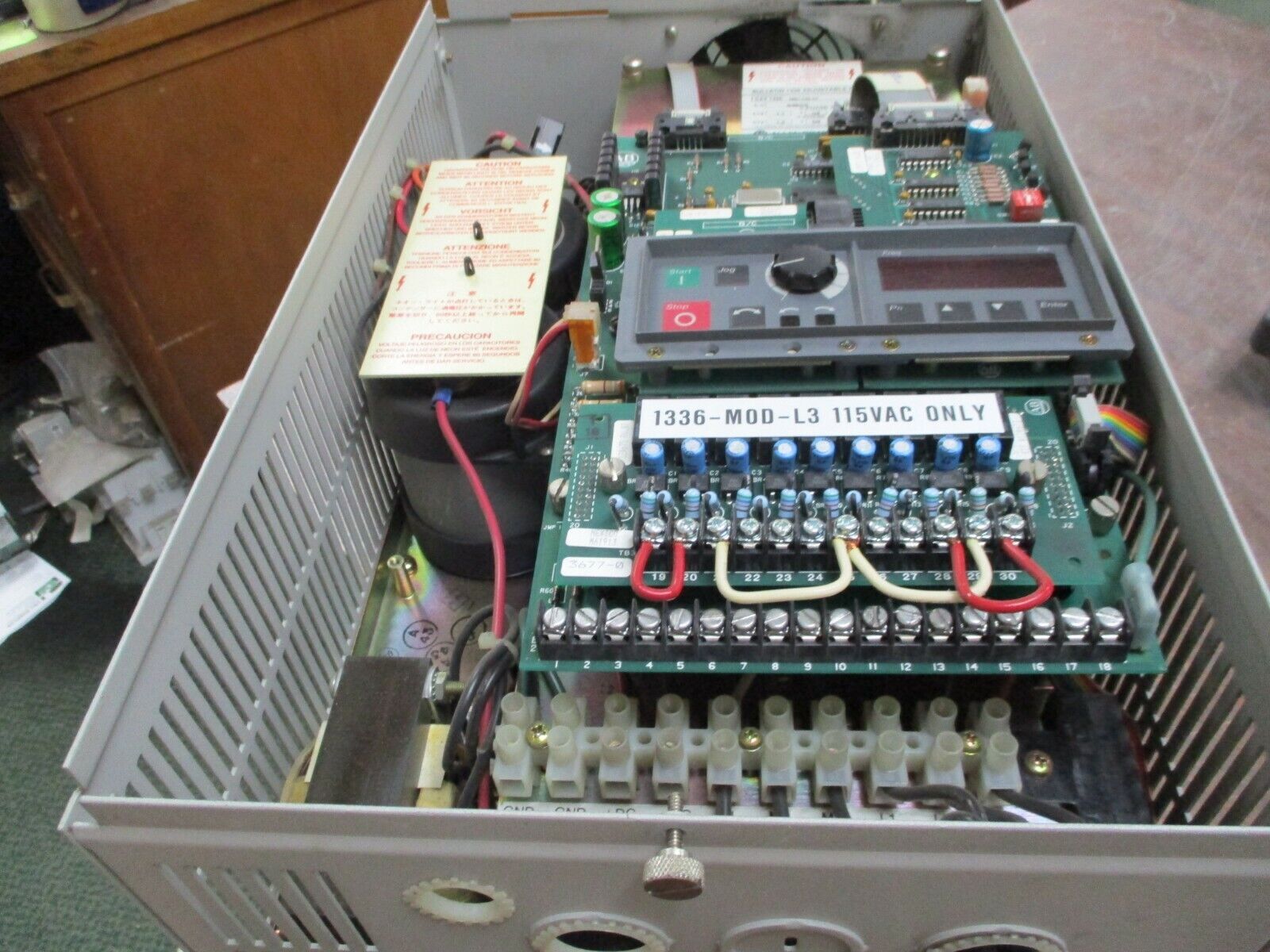 Allen-Bradley 1336 AC Drive 1336-B003-EAD-S1 3HP, w/ L3 Board, Used