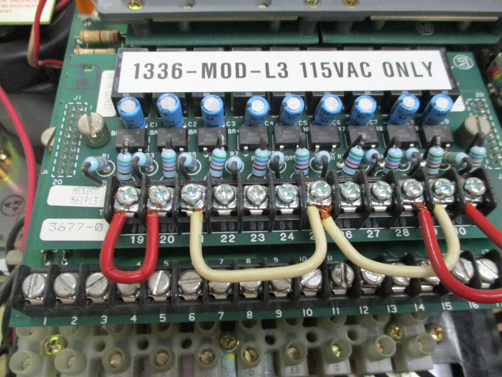 Allen-Bradley 1336 AC Drive 1336-B003-EAD-S1 3HP, w/ L3 Board, Used