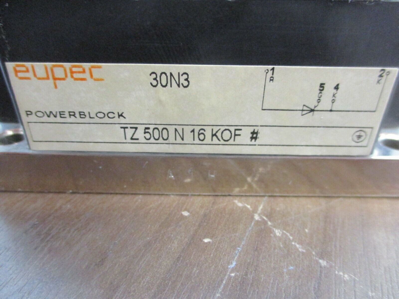 Eupec Powerblock Power Module TZ 500 N 16 KOF # *Chipped* Used