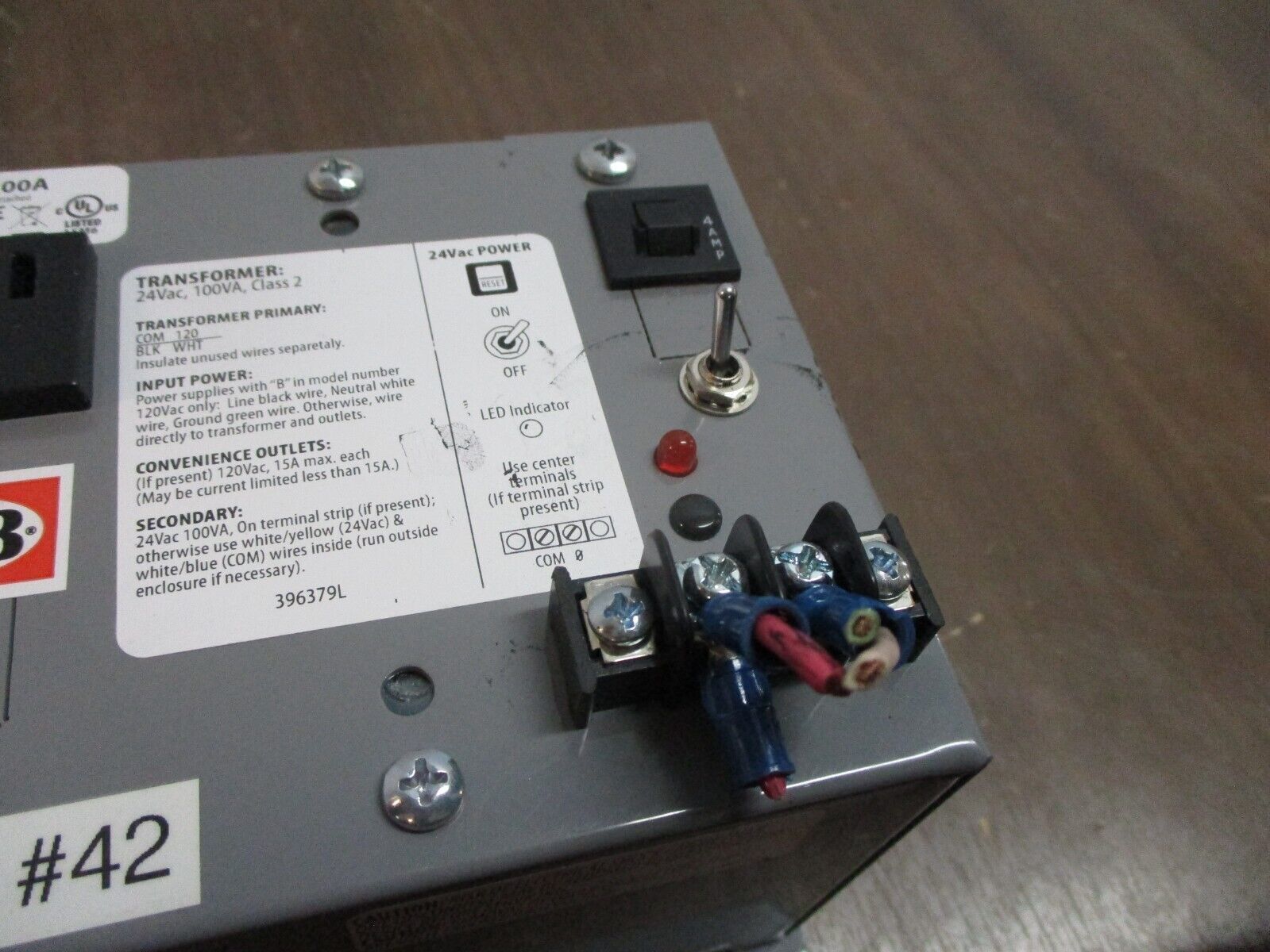 Functional Devices Inc. RIB Power Supply PSH100A100A 24V 100VA Used