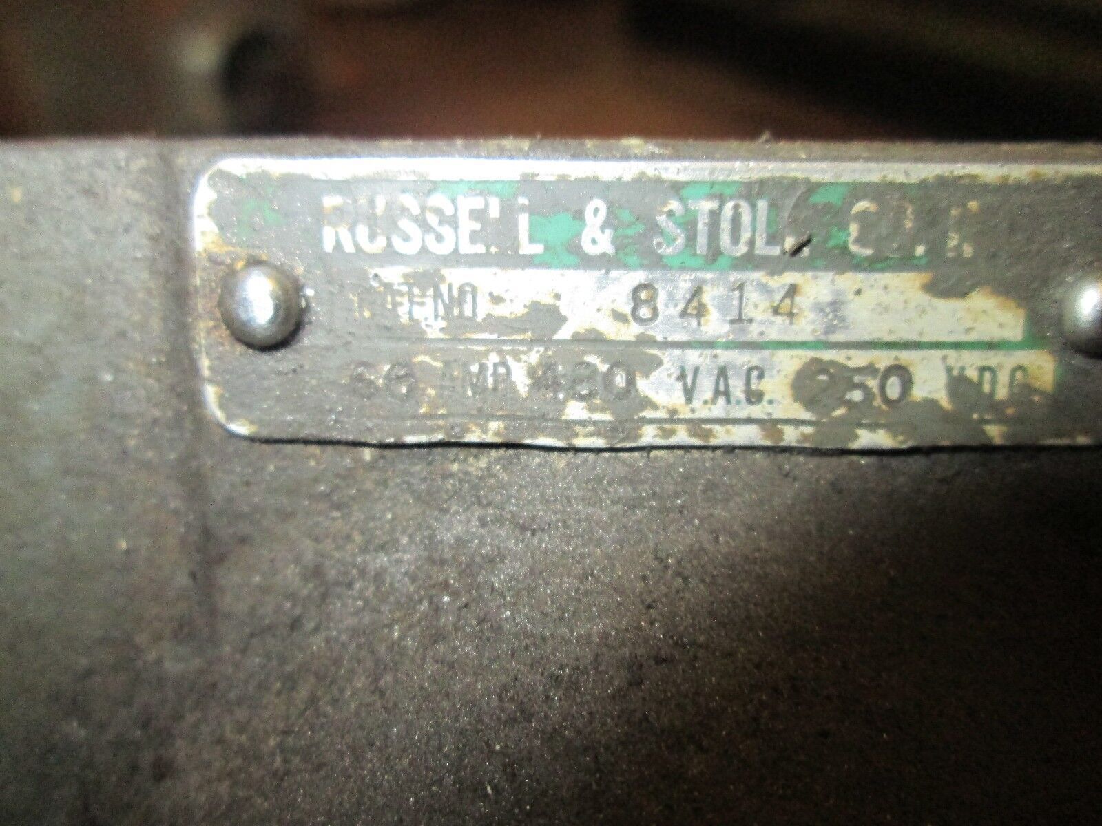 RussellStoll Receptacle 8414 60A 600V 3P 4W