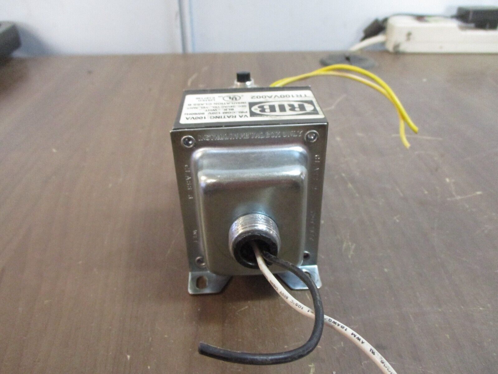 RIB Transformer TR100VA002 100VA Pri: 120V Sec: 24V Used
