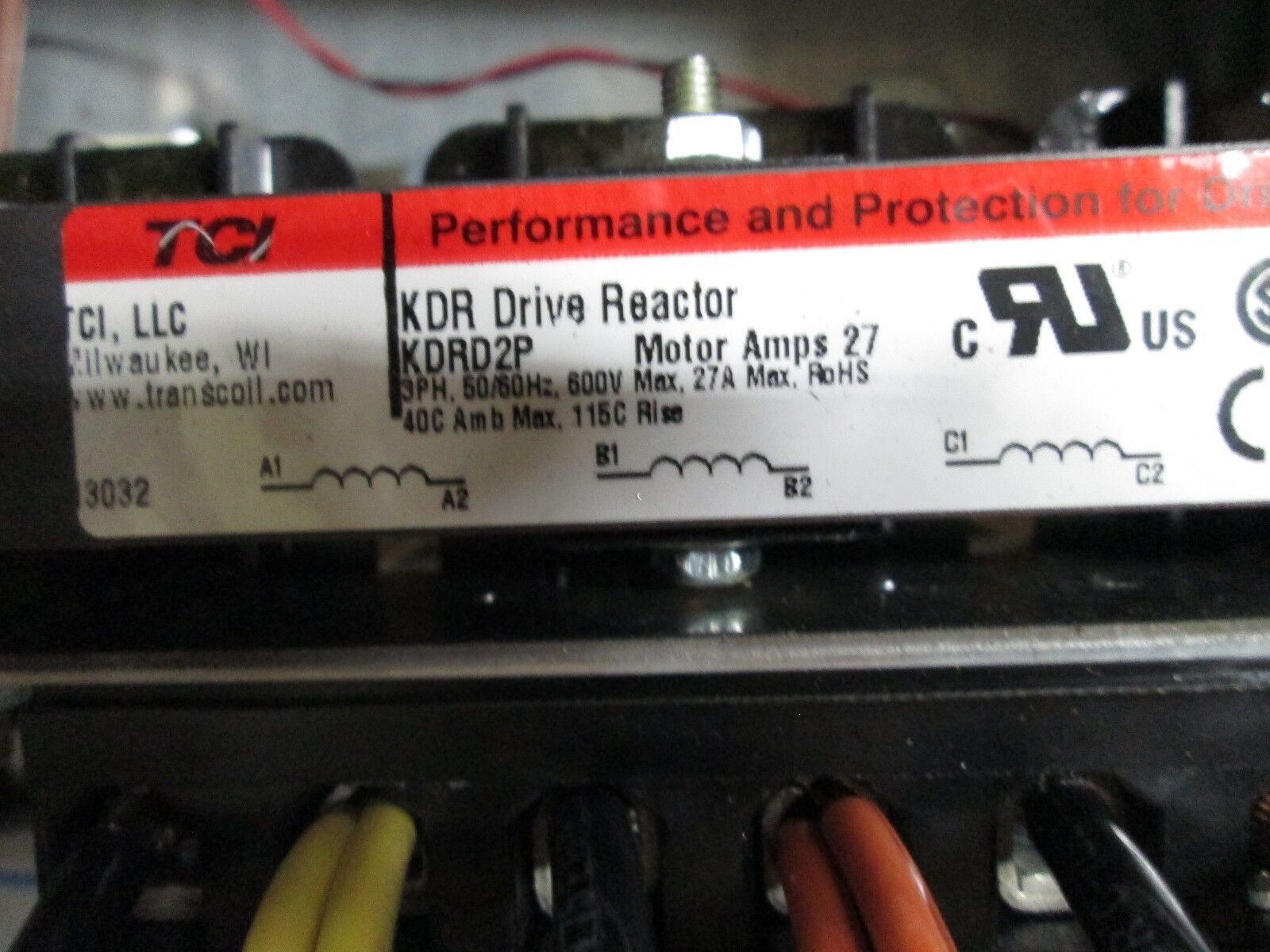 Yaskawa AC Drive w/Disconnect CIMR-97U4011 21KVA In: 480V 25.7A Out: 0-460V 21A
