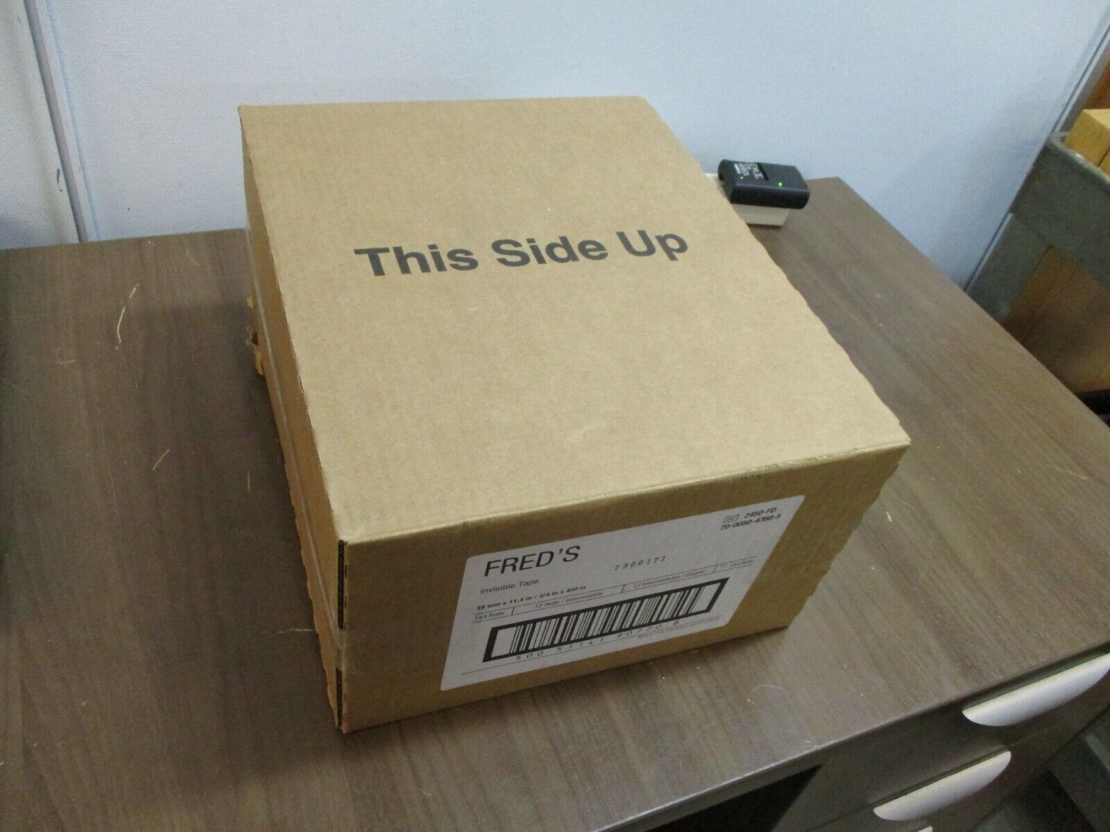 Fred's Transparent Tape 2450-FD Width: 3/4" Length: 450" Box of 144 New Surplus