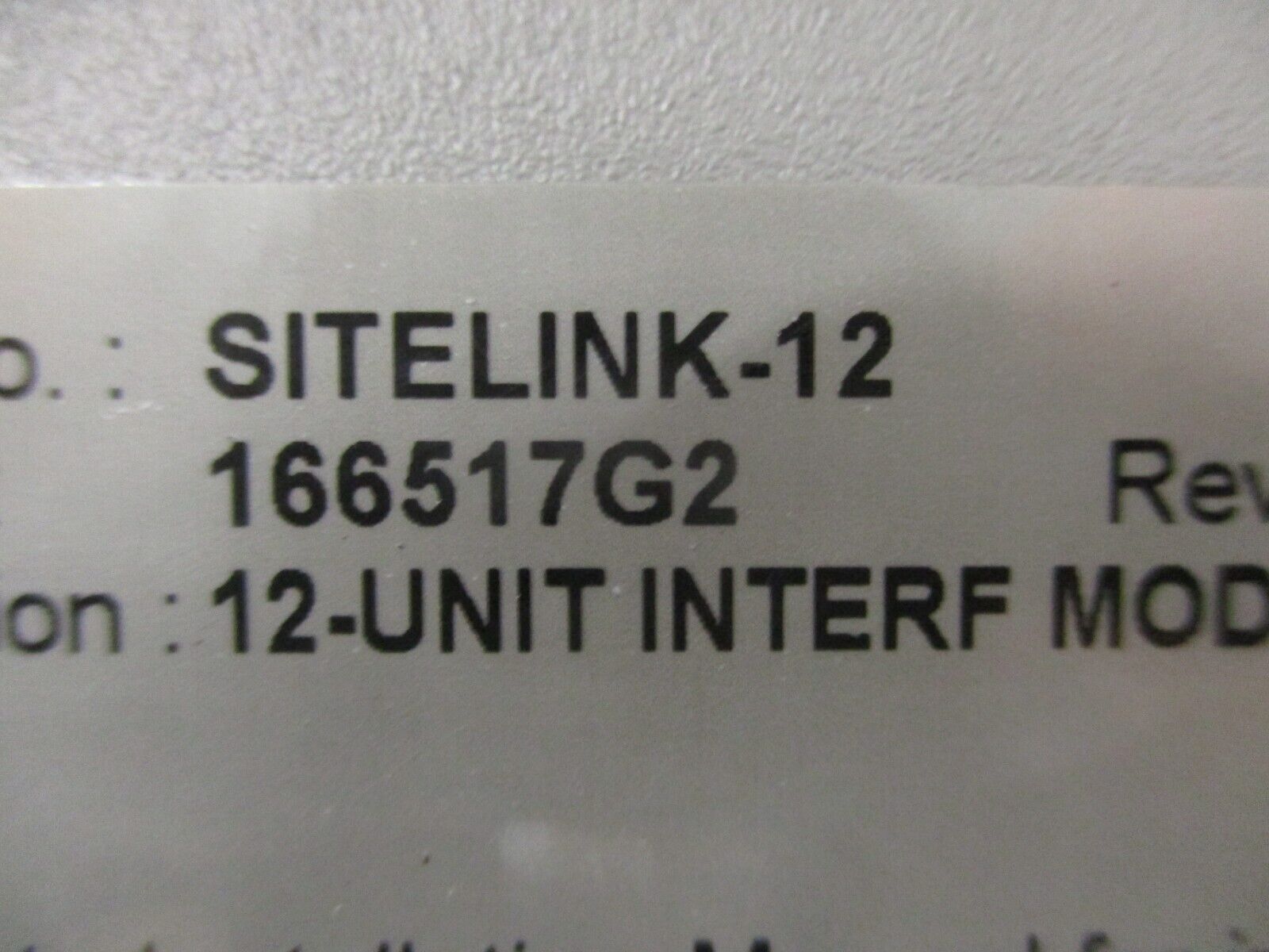 Liebert Sitelink-12 Interface Module Assembly 166517G2 Rev.5 12-Unit 24V 1Ph Use