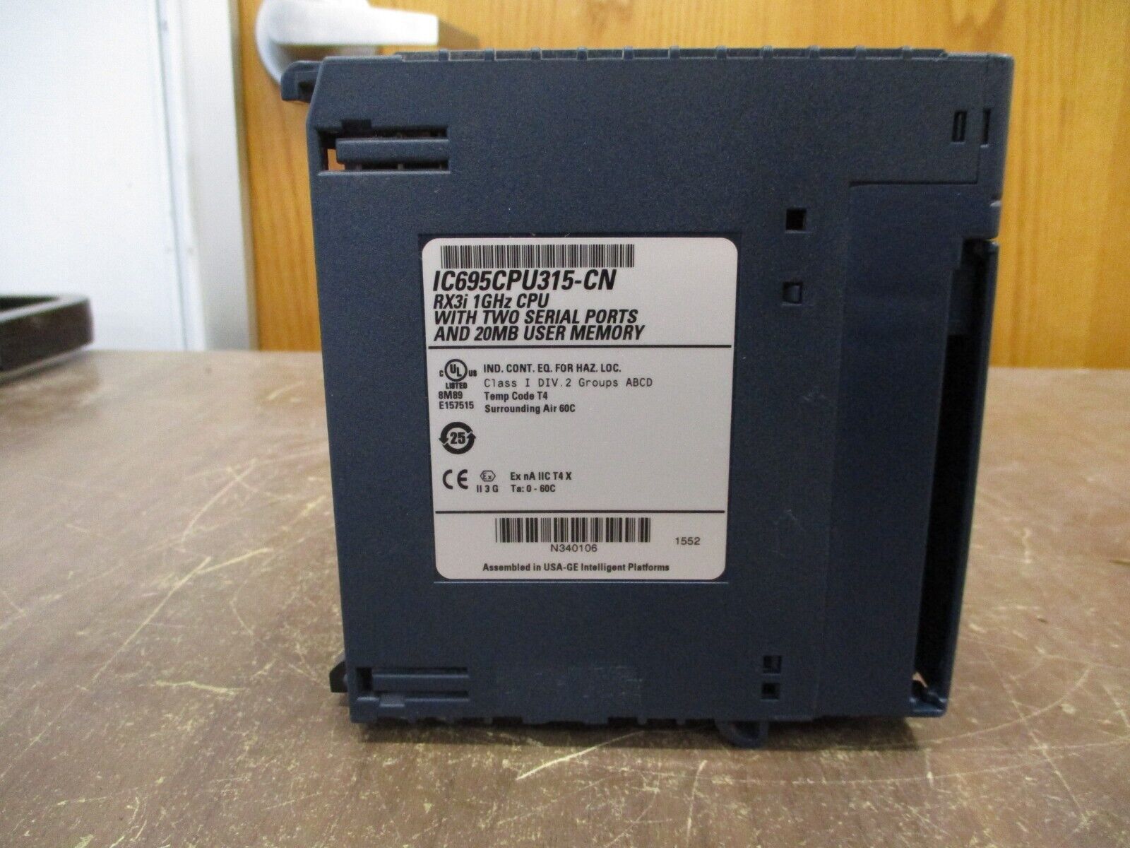 GE Fanuc RX3i 1GHz CPU Module IC695CPU315-CN 20MB Memory Two Serial Ports Used