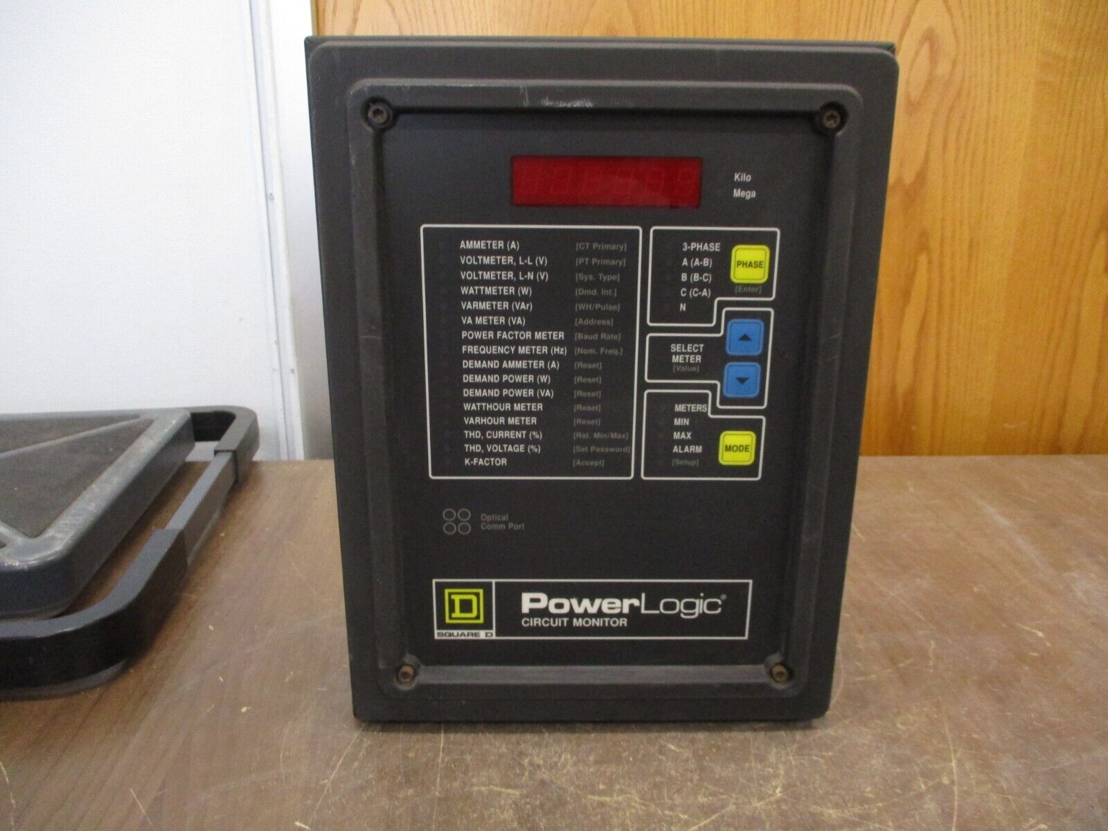 Square D PowerLogic Circuit Monitor 3020 CM2350 w/ 3020 IOM-44 Used