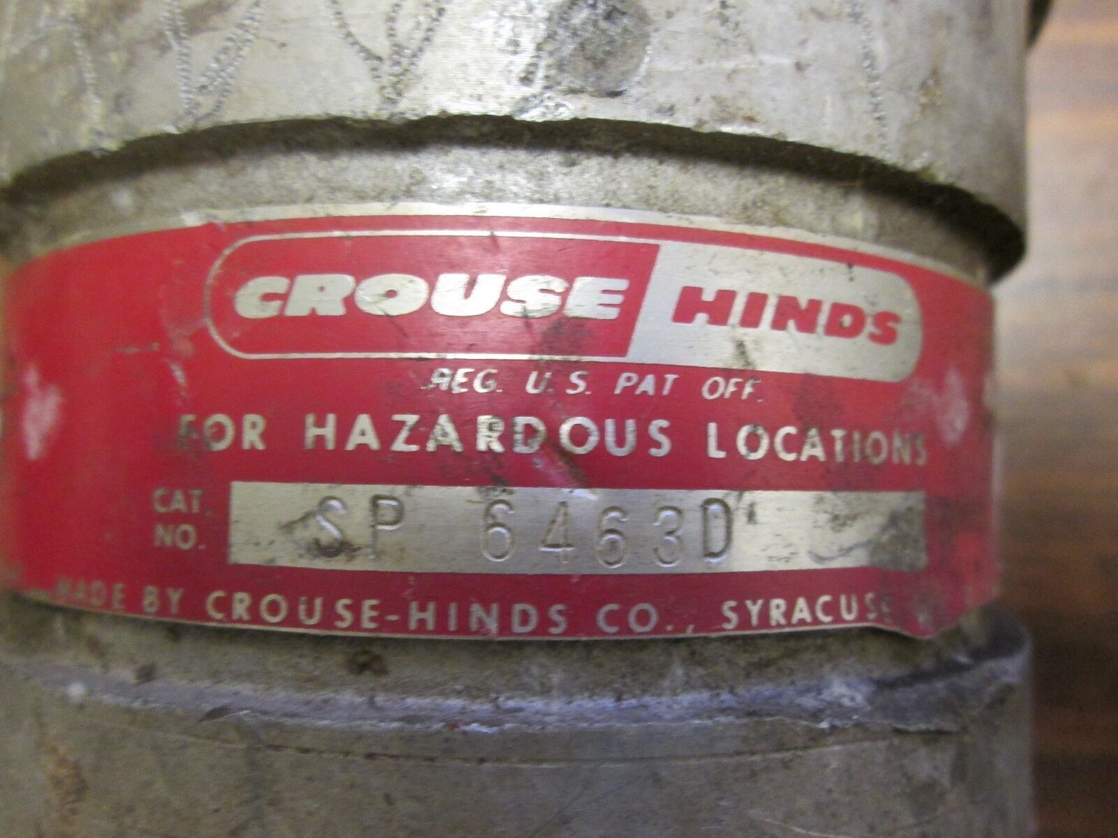 Crouse-Hinds Plug SP6463D 60A 480V 50-400Hz 3W 4P