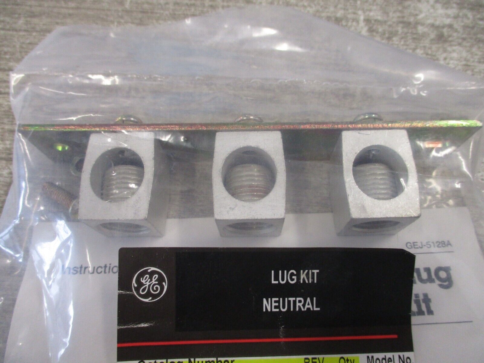 GE Neutral Lug Kit TGL6 Rev. 08 New Surplus