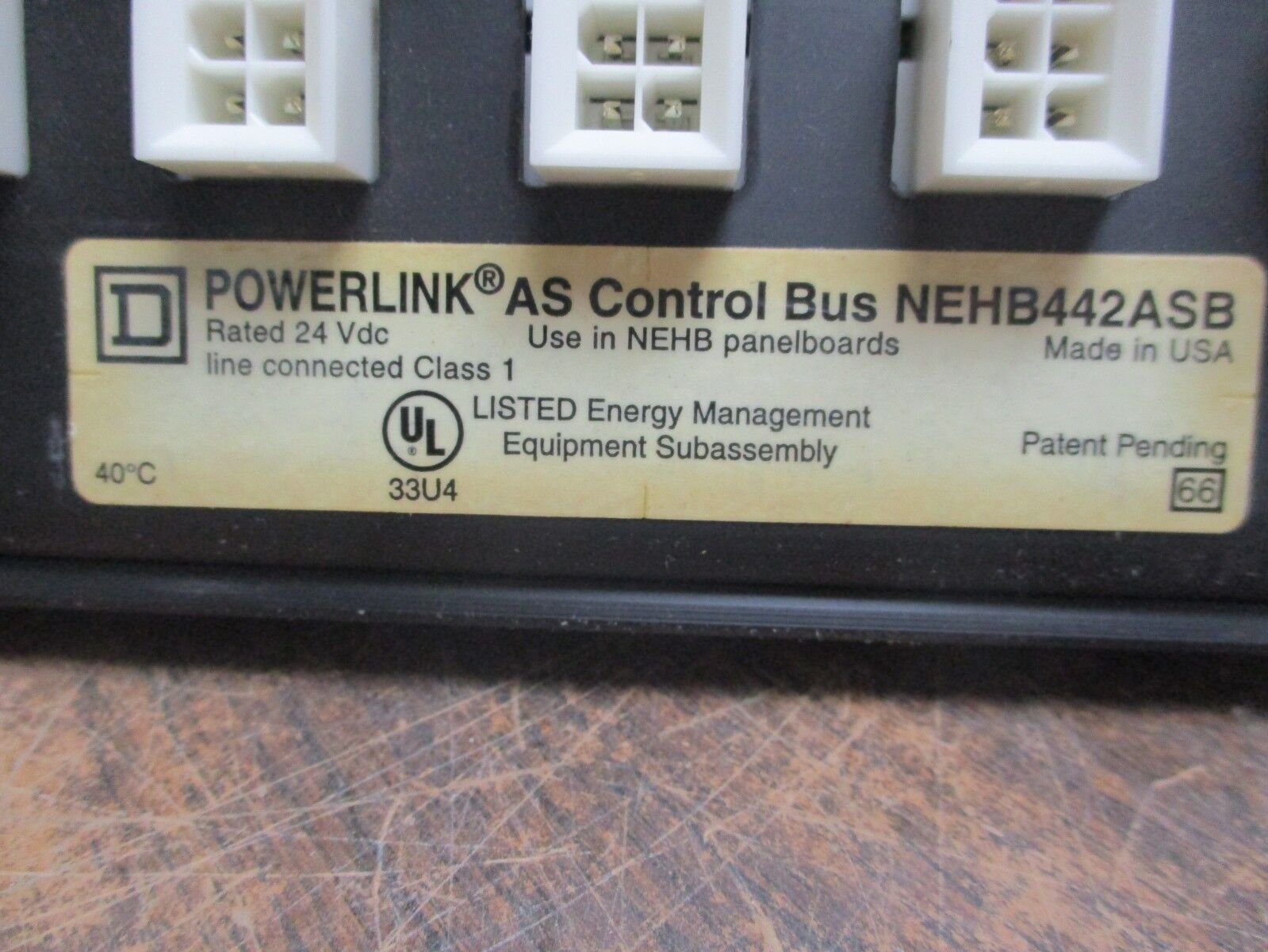 Square D Powerlink AS Control Bus NEHB442ASB 24VDC Use In NEHB Panelboards Used