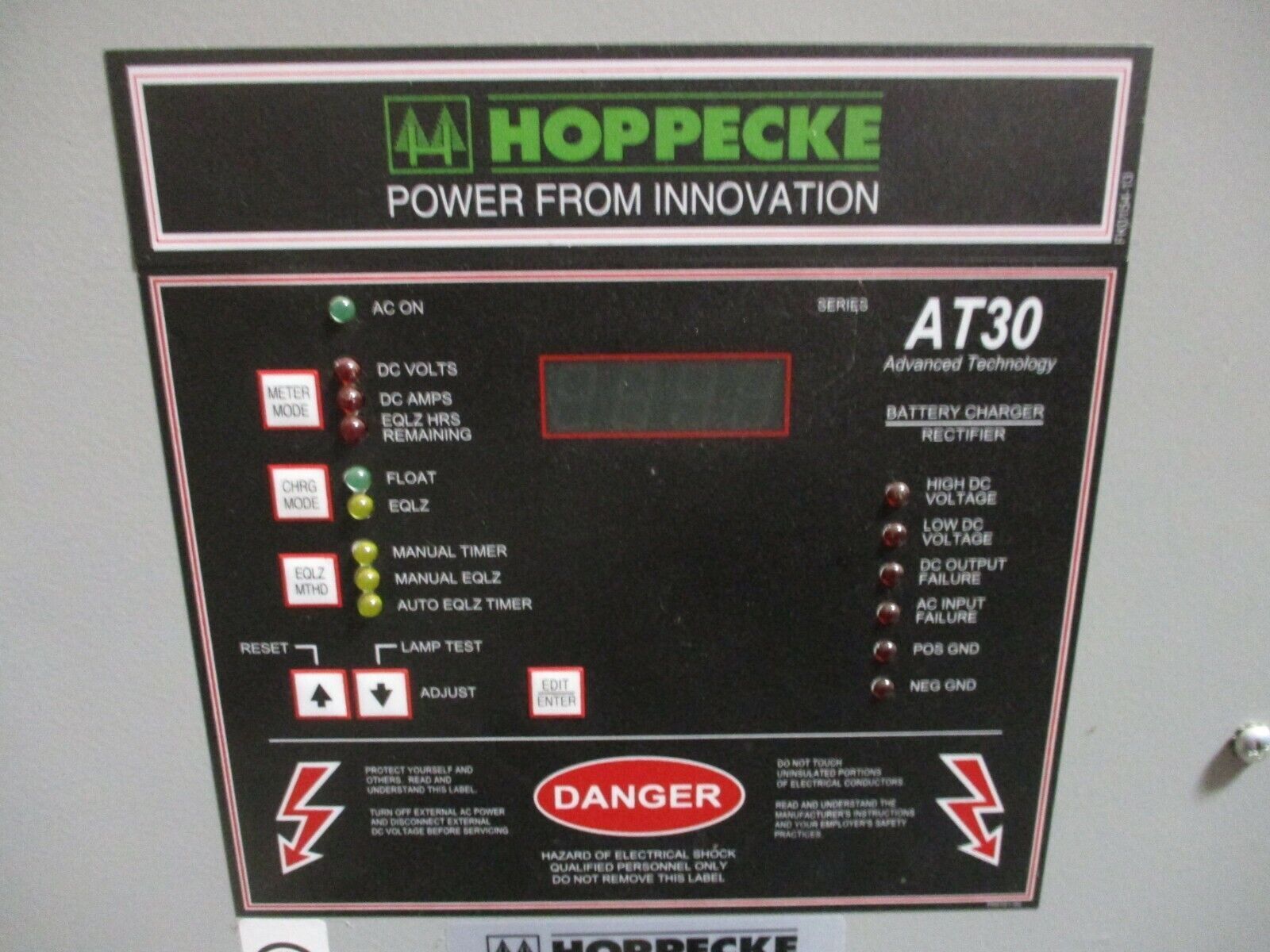 Hoppecke Battery Charger / Rectifier AT30130100E480MXHXAGLXXK Used
