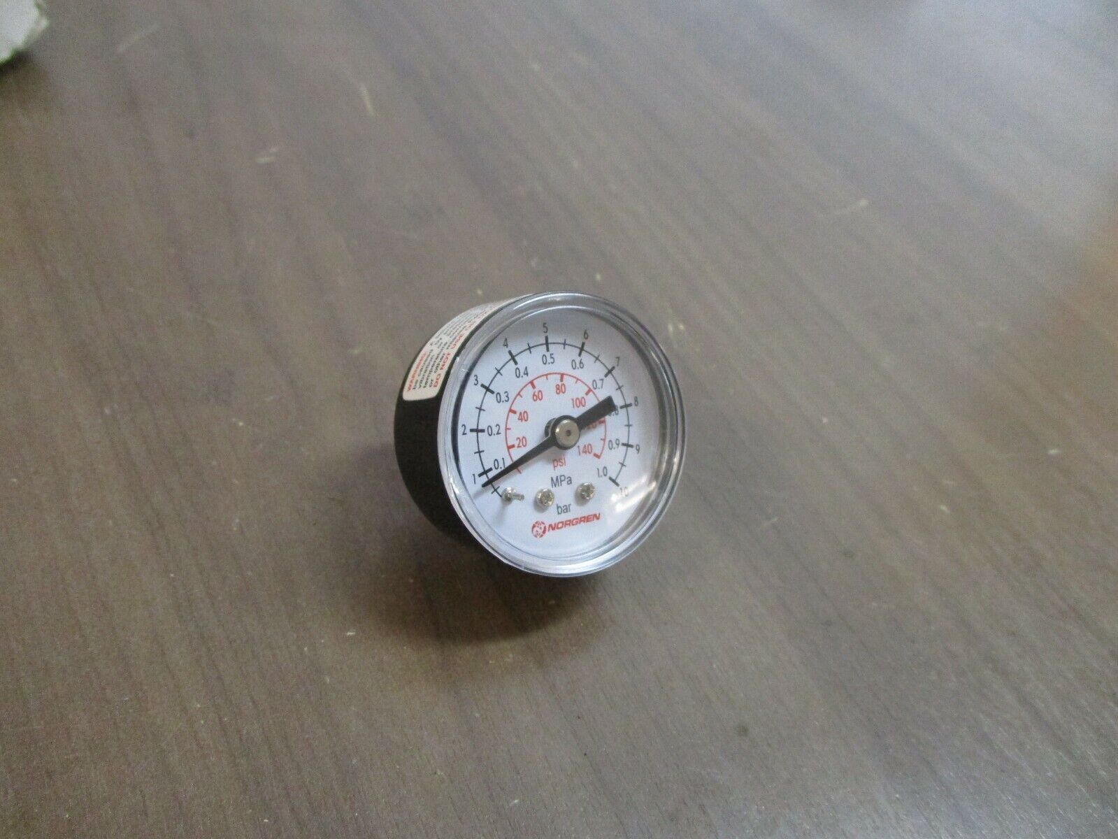 Norgren Pressure Gauge 18-013-989 Range: 0-10bar 41mm dial New Surplus