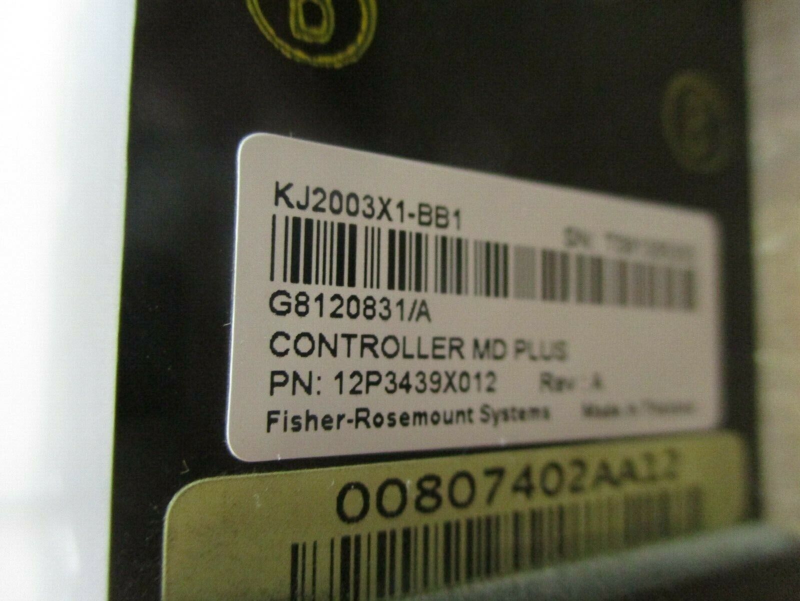 Emerson KJ2003X1-BB1 Delta V Controller MD Plus 12P3439X012 Rev. A Used