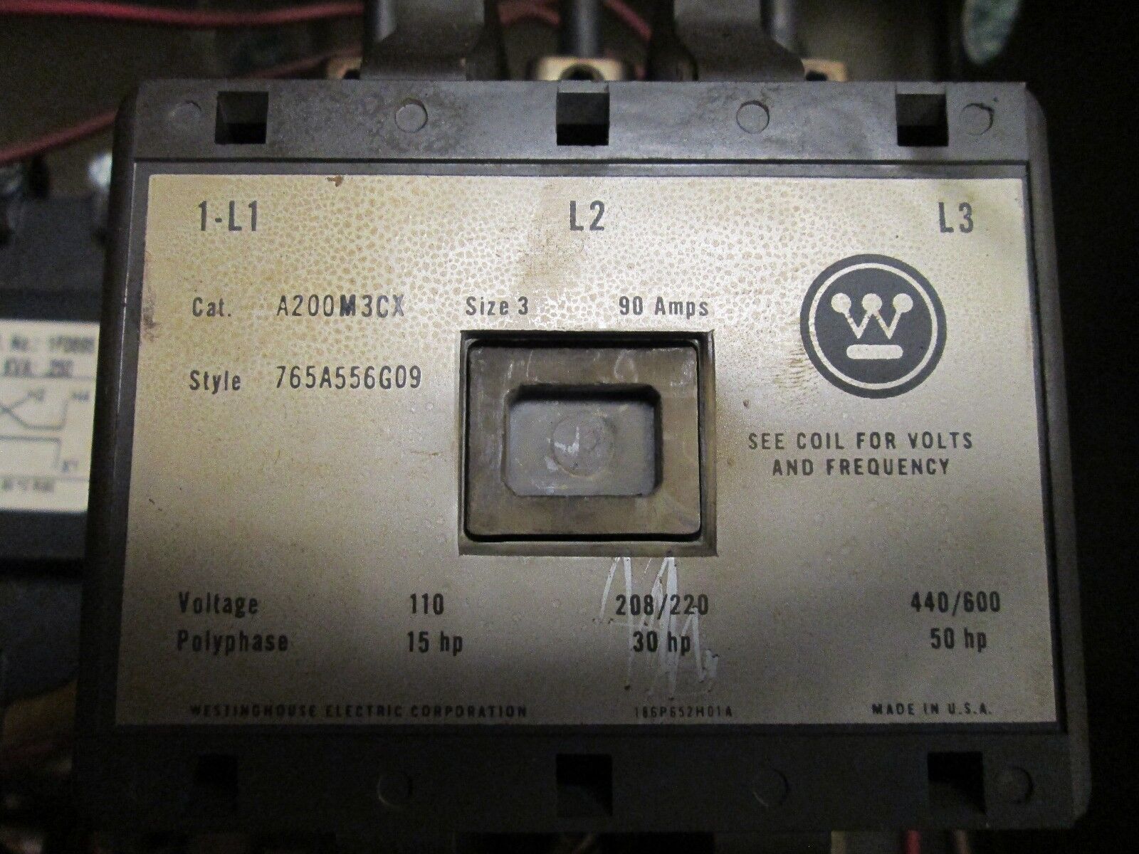 Westinghouse Enclosed Starter A200M3CX Size 3 120V Coil 240/480-120V Control Tr.