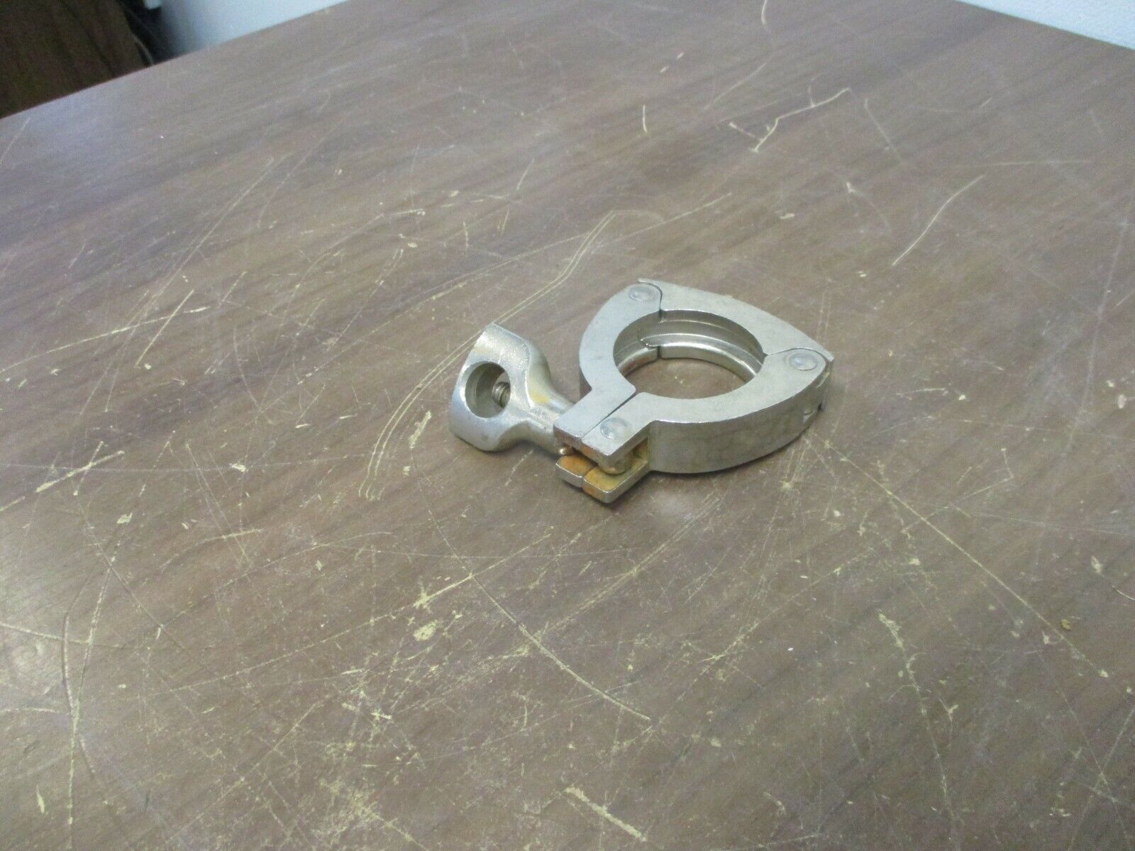 Misc. Brand Stainless Steel 3-Segment Clamp Size: 1-3/4" Used *Some Shelf Wear*