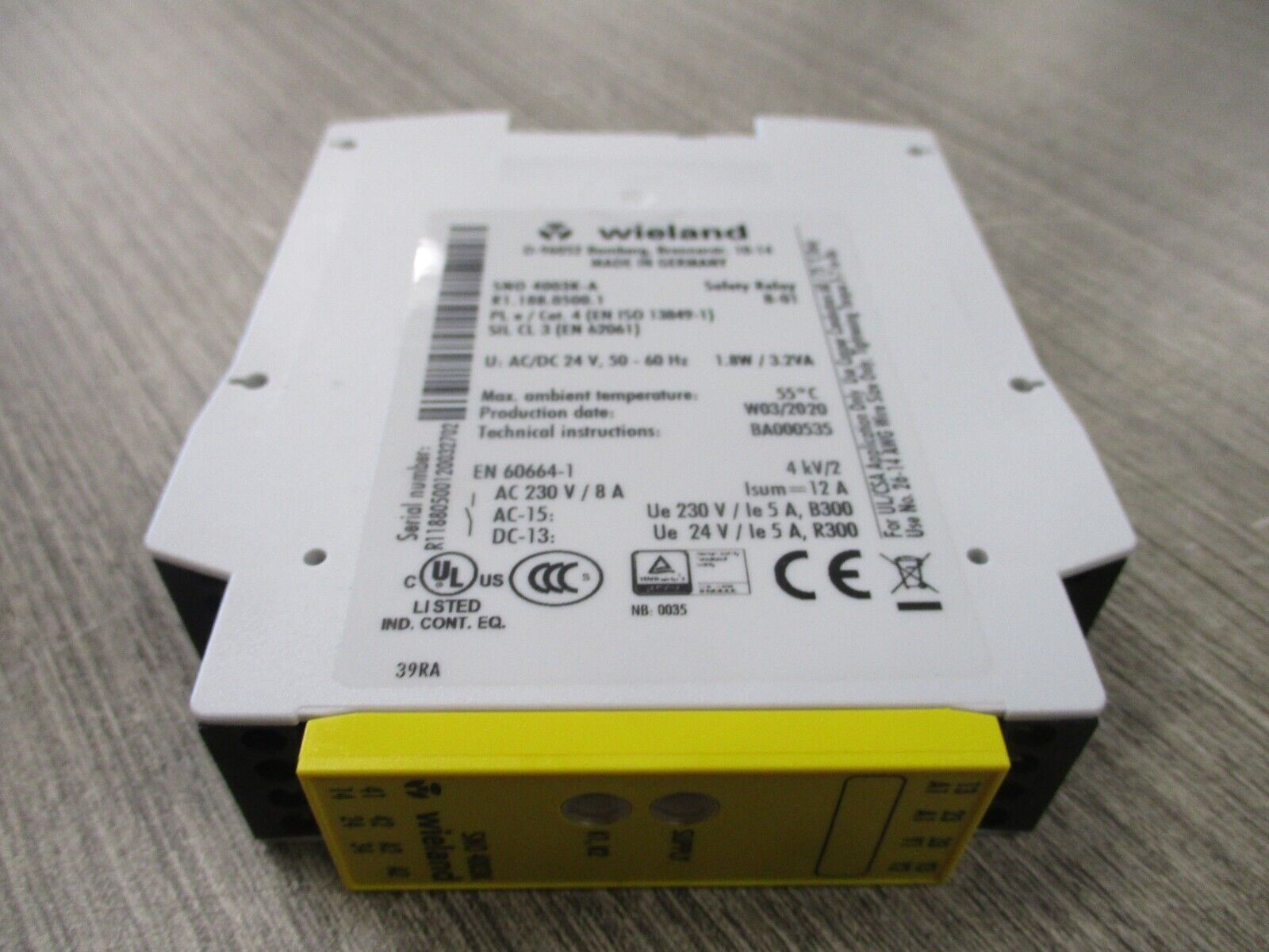 Wieland Safety Relay R1.188.0500.1 New Surplus