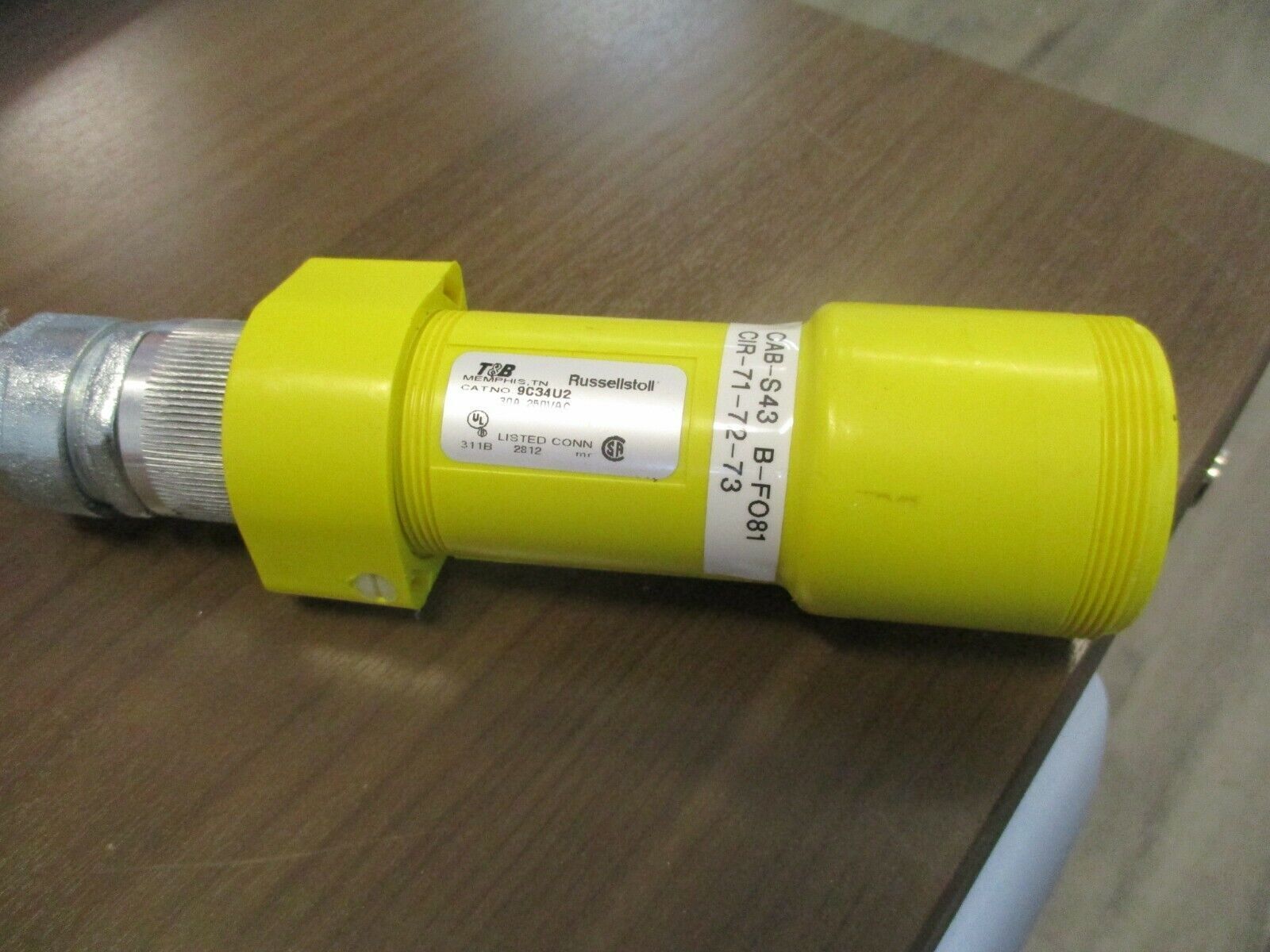 Russellstoll Connector 9C34U2 30A 250V Used