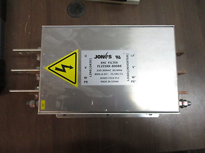Jones EMI Filter FLVI5RK-800BE 800A 520/300VAC 50/60Hz Used
