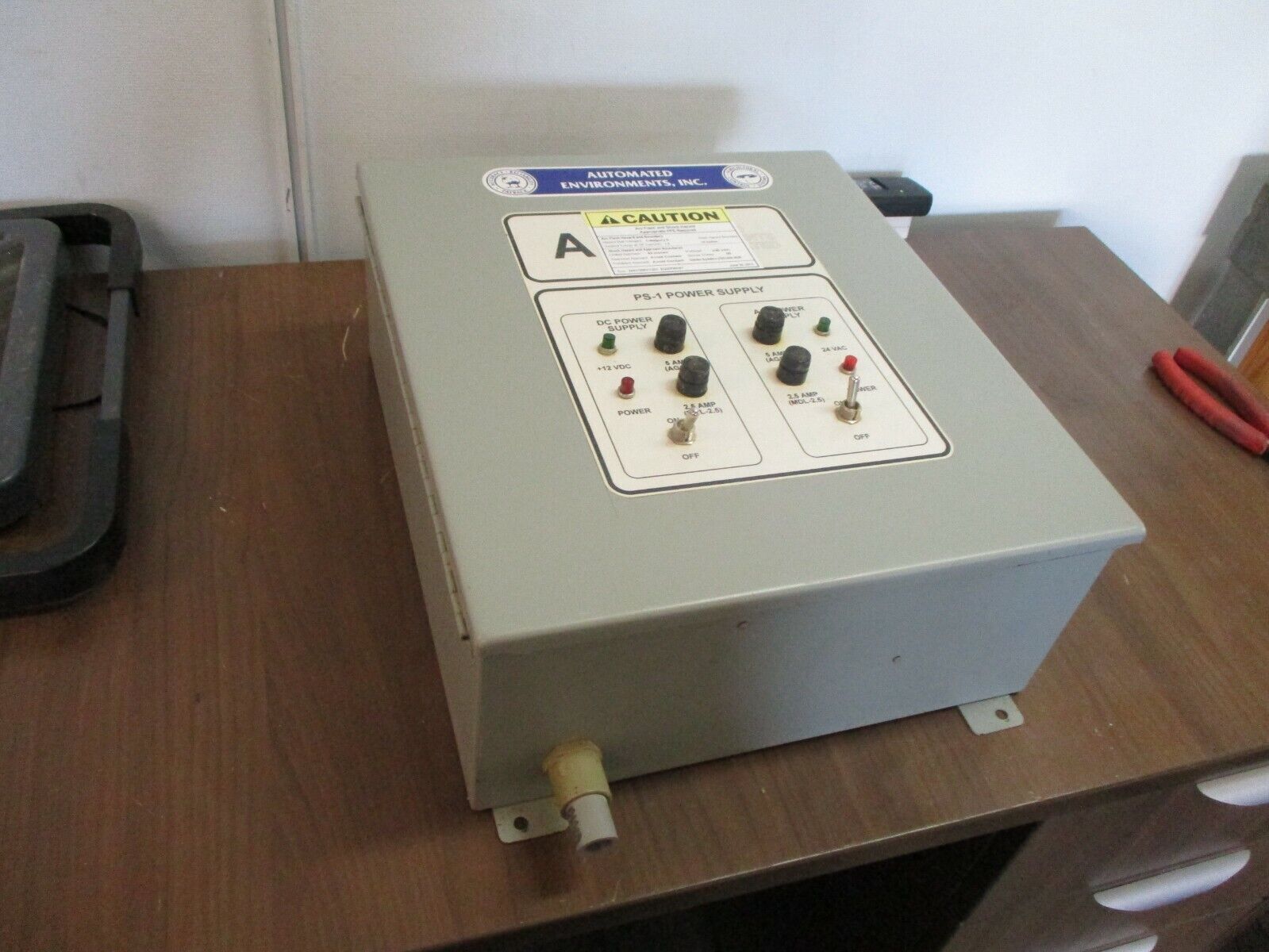 Automated Environments, Inc. Power Supply PS-1 Type 12 Enclosure Used